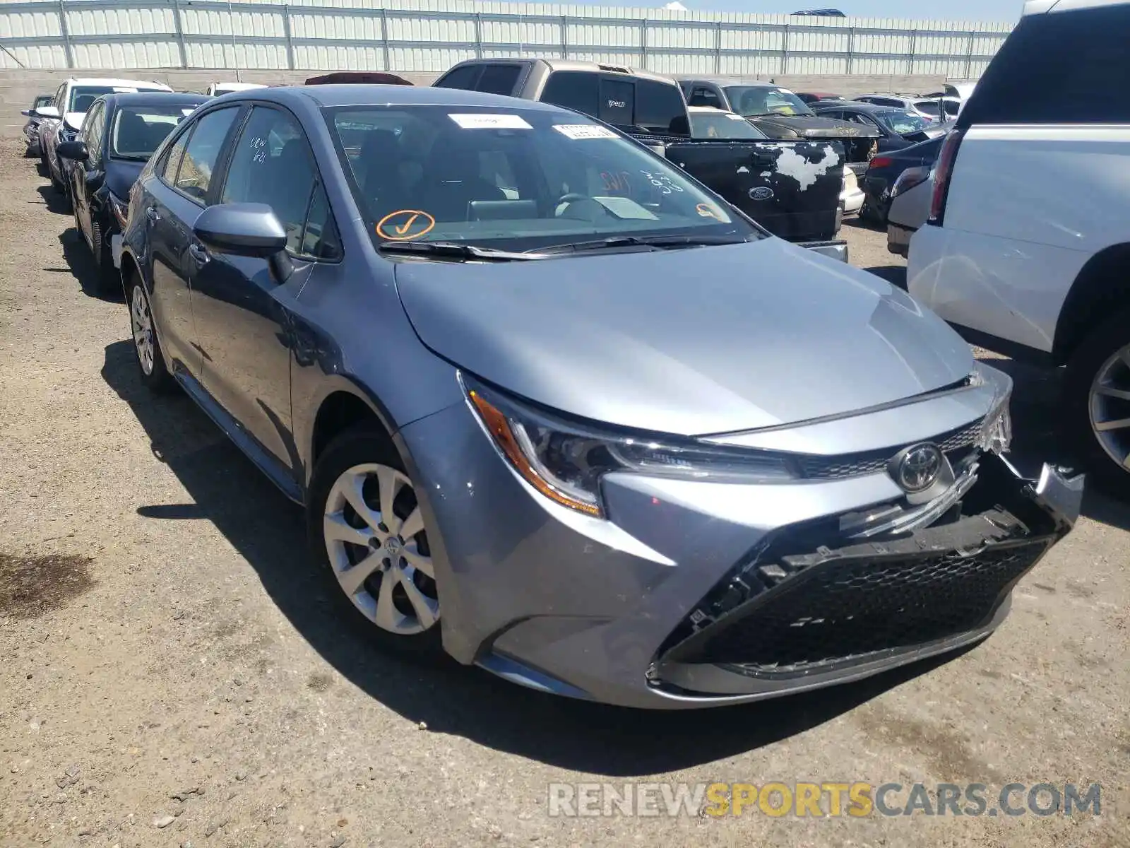 1 Photograph of a damaged car 5YFEPMAE7MP206107 TOYOTA COROLLA 2021