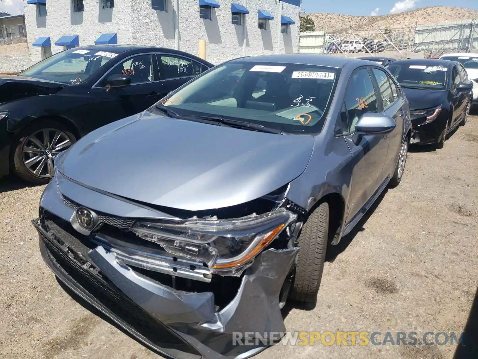 2 Photograph of a damaged car 5YFEPMAE7MP206107 TOYOTA COROLLA 2021