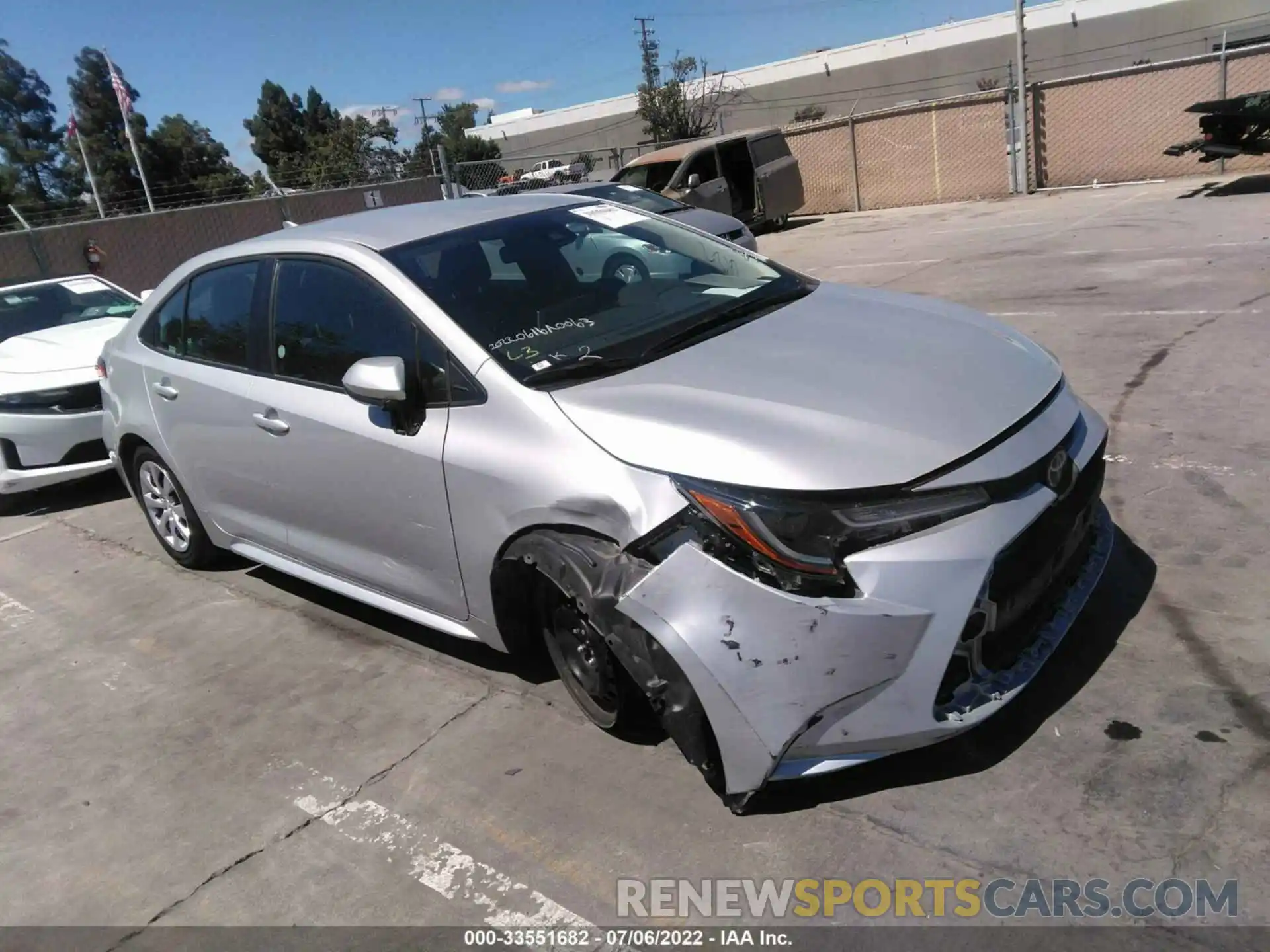 1 Photograph of a damaged car 5YFEPMAE7MP207192 TOYOTA COROLLA 2021