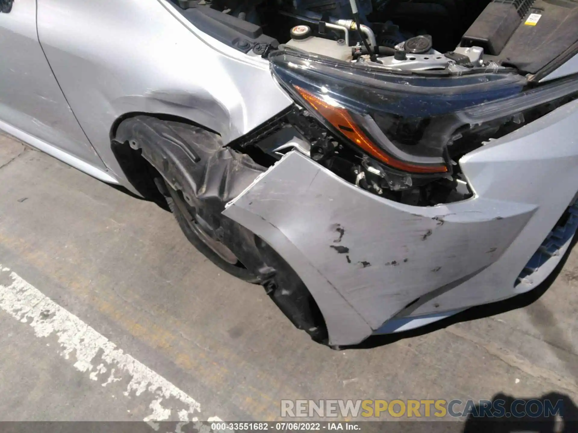 6 Photograph of a damaged car 5YFEPMAE7MP207192 TOYOTA COROLLA 2021