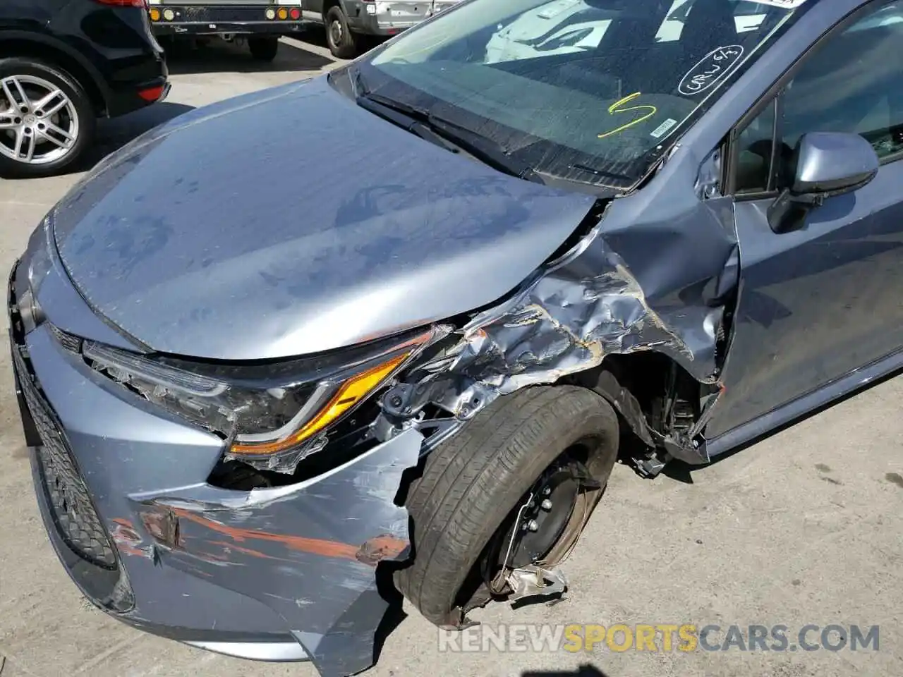 9 Photograph of a damaged car 5YFEPMAE7MP207564 TOYOTA COROLLA 2021