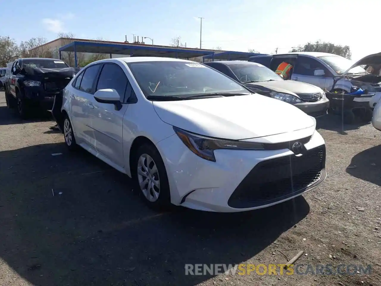 1 Photograph of a damaged car 5YFEPMAE7MP207614 TOYOTA COROLLA 2021