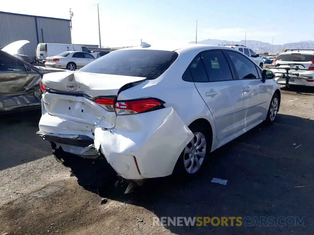 4 Photograph of a damaged car 5YFEPMAE7MP207614 TOYOTA COROLLA 2021