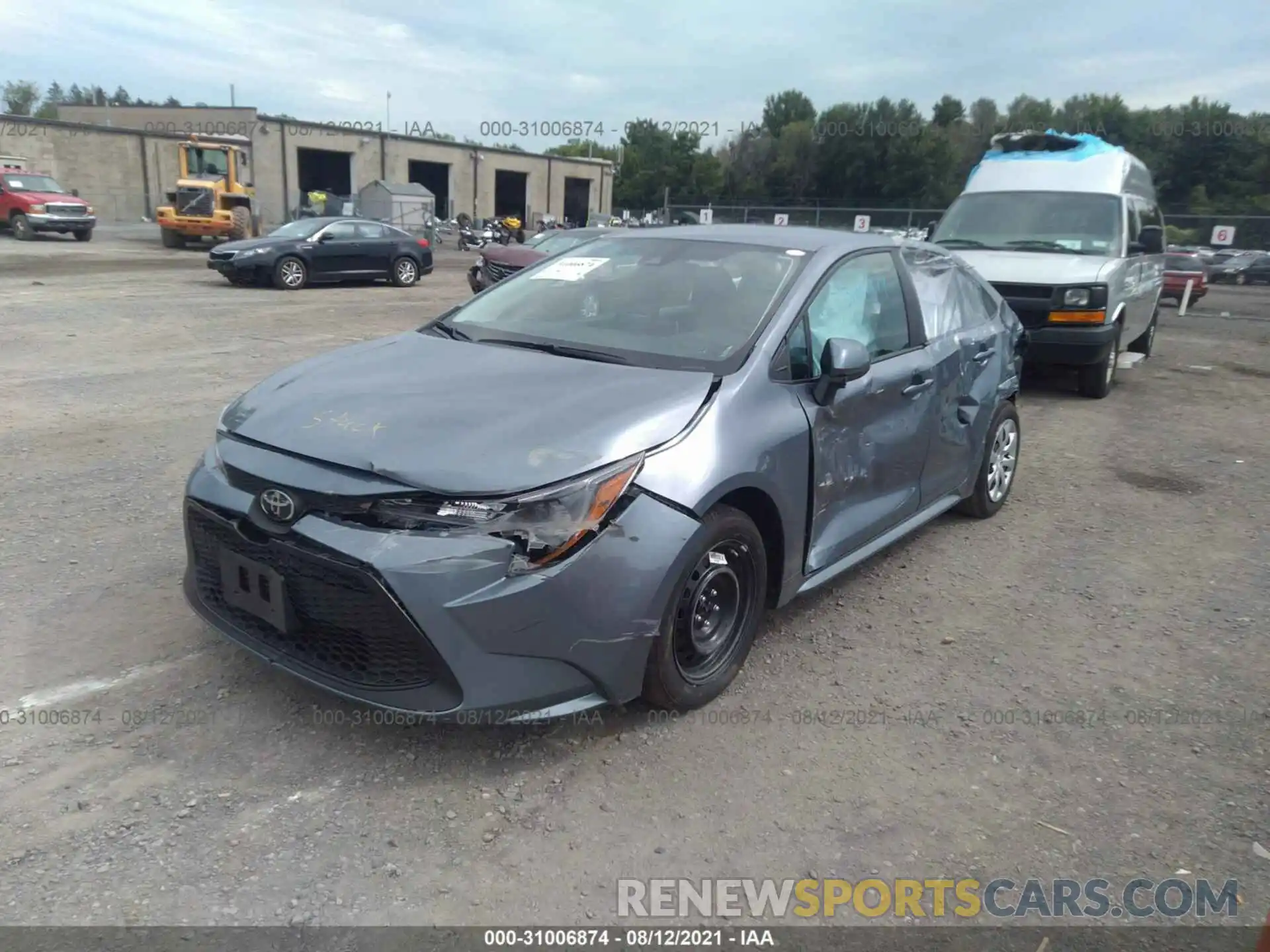 2 Photograph of a damaged car 5YFEPMAE7MP207869 TOYOTA COROLLA 2021