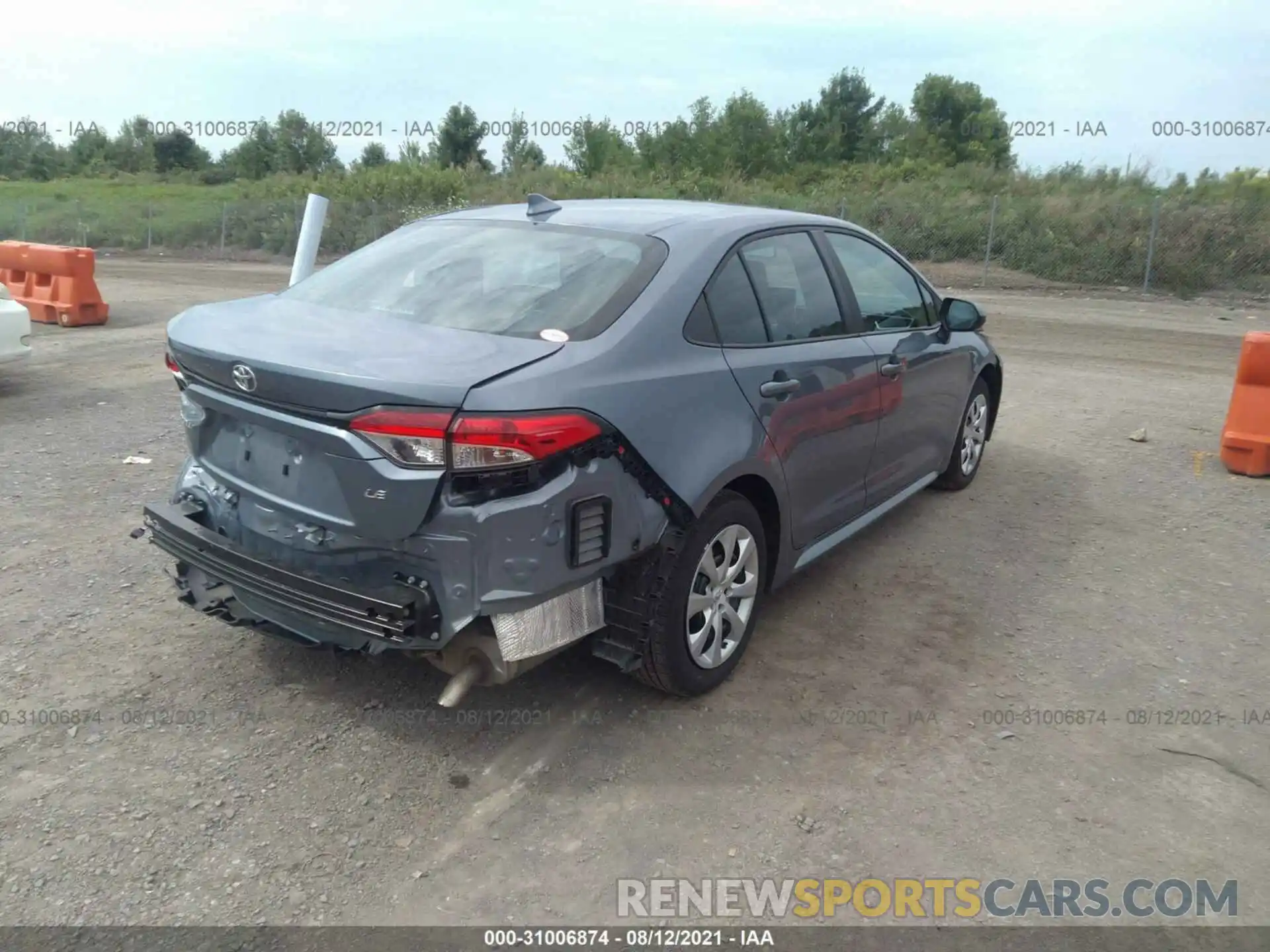 4 Photograph of a damaged car 5YFEPMAE7MP207869 TOYOTA COROLLA 2021