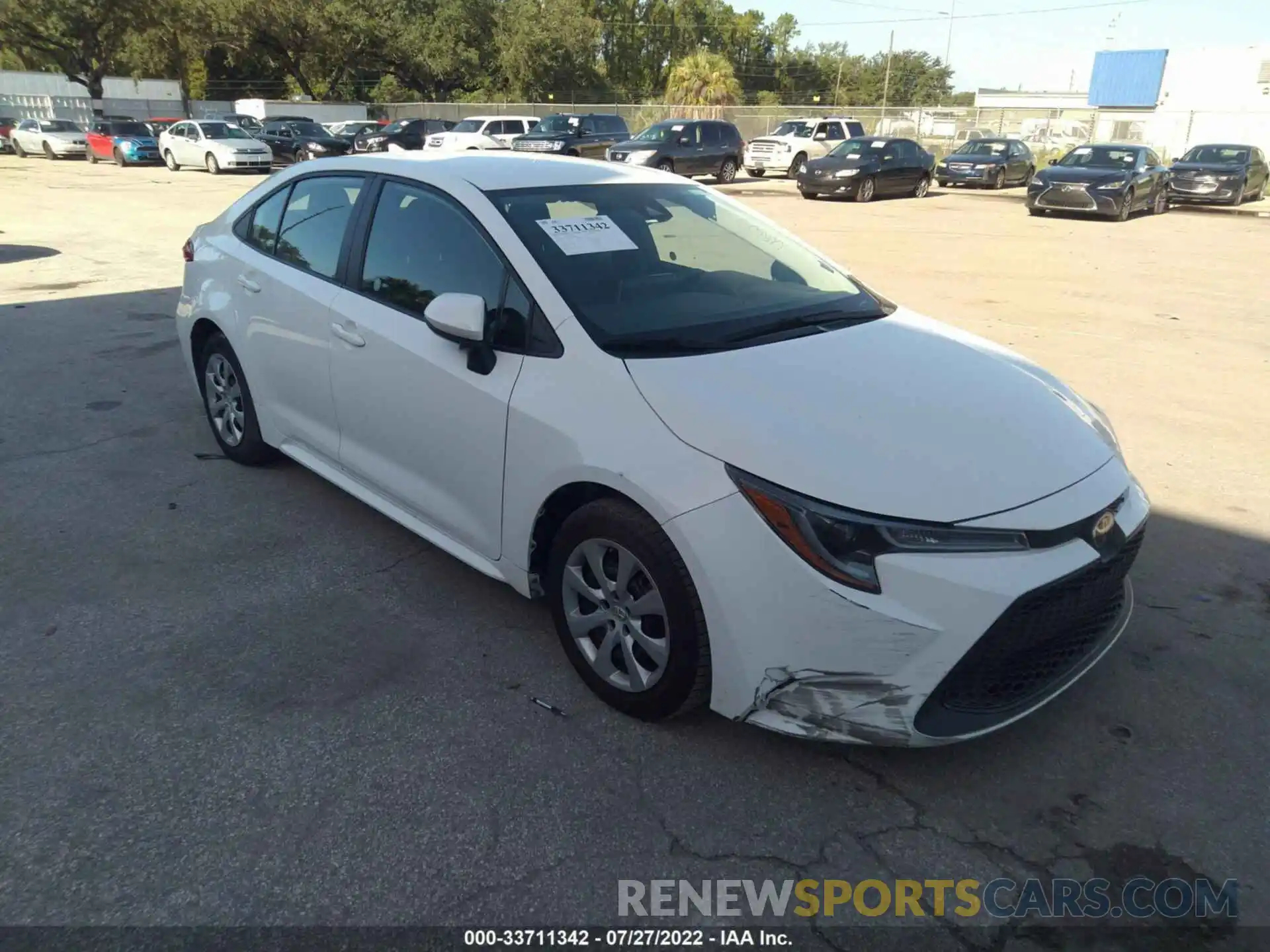 1 Photograph of a damaged car 5YFEPMAE7MP208245 TOYOTA COROLLA 2021