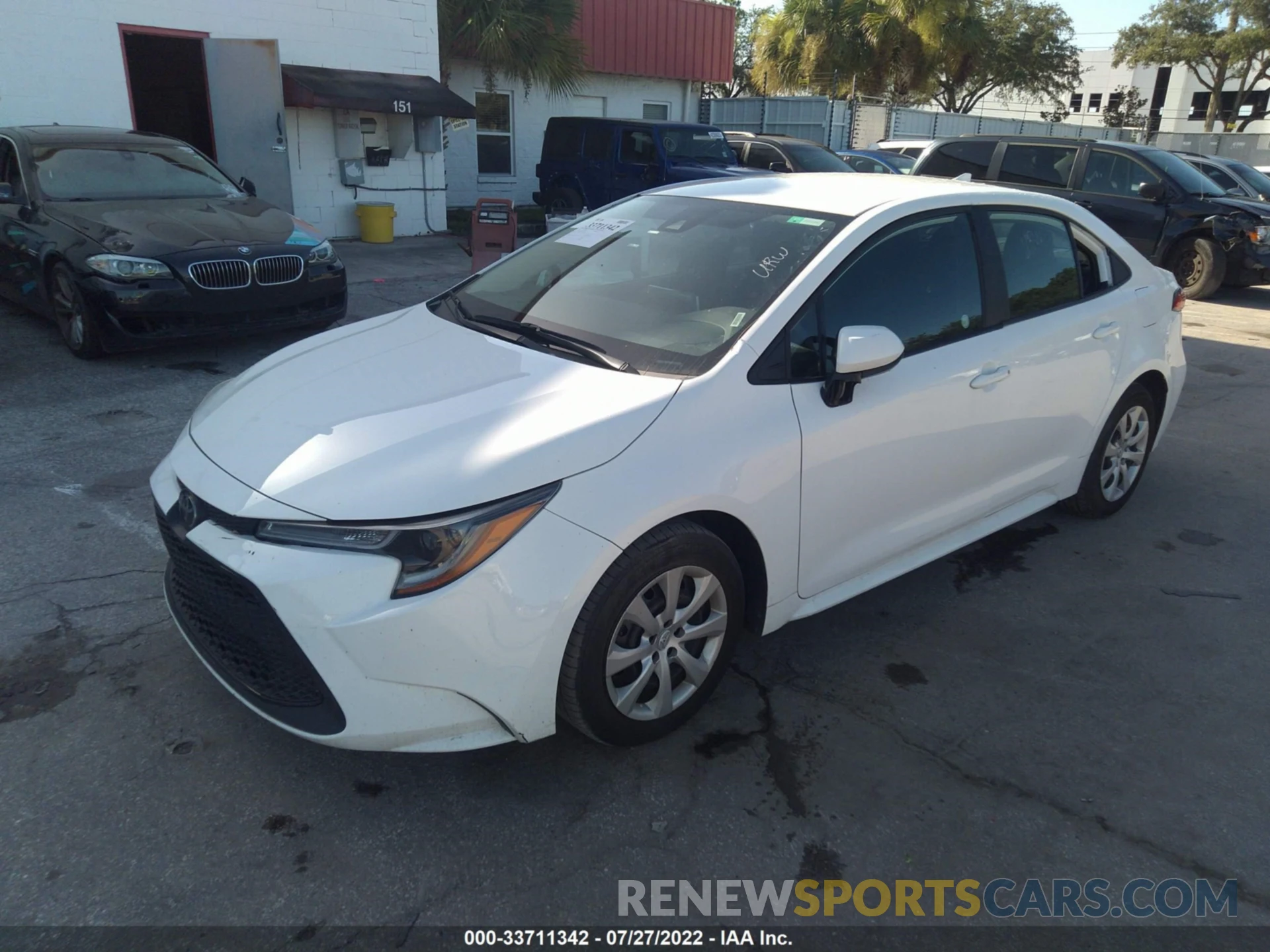 2 Photograph of a damaged car 5YFEPMAE7MP208245 TOYOTA COROLLA 2021