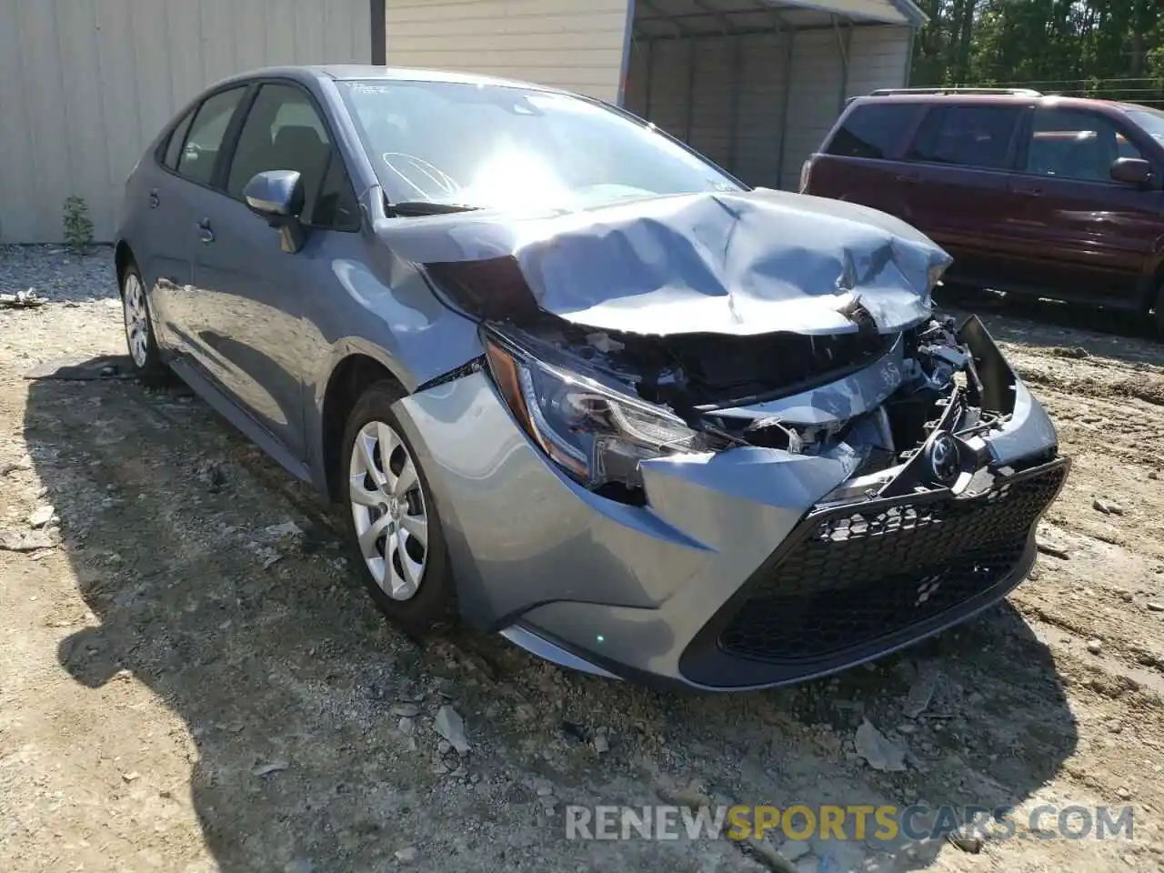 1 Photograph of a damaged car 5YFEPMAE7MP208794 TOYOTA COROLLA 2021