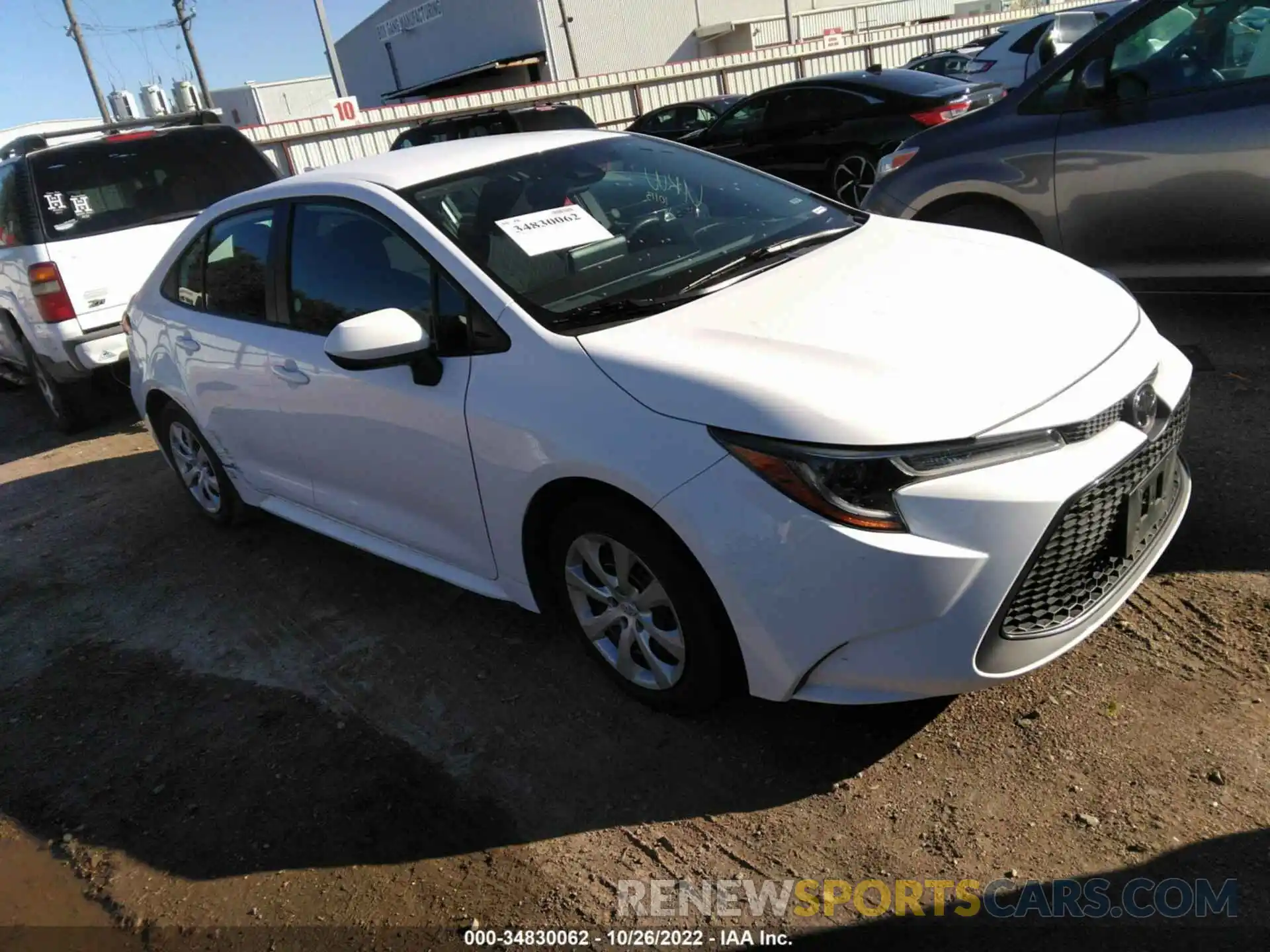 1 Photograph of a damaged car 5YFEPMAE7MP209038 TOYOTA COROLLA 2021