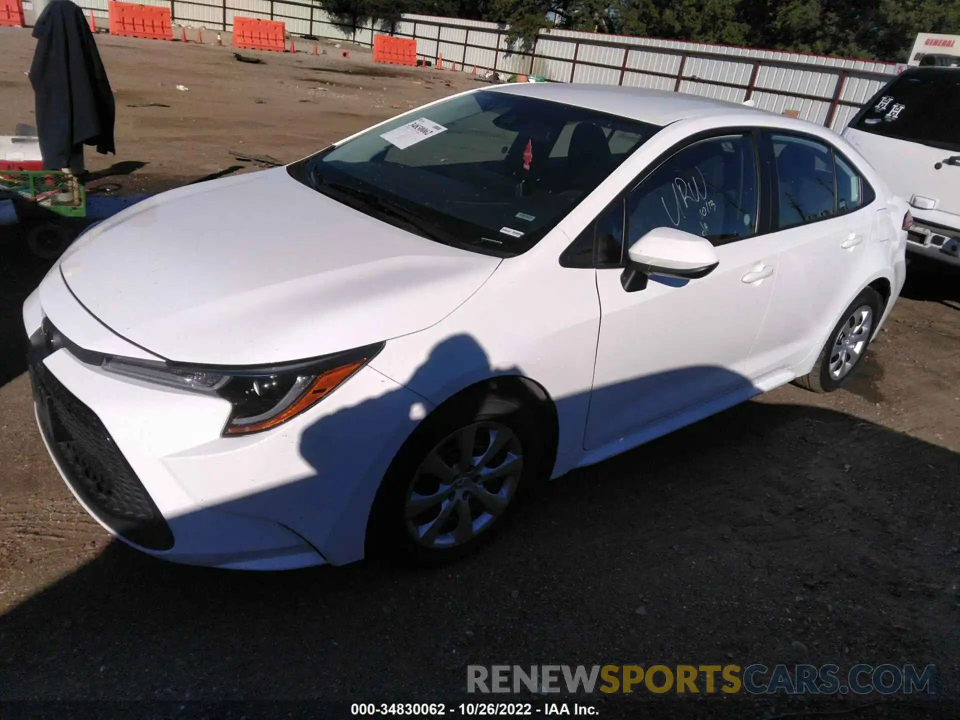 2 Photograph of a damaged car 5YFEPMAE7MP209038 TOYOTA COROLLA 2021