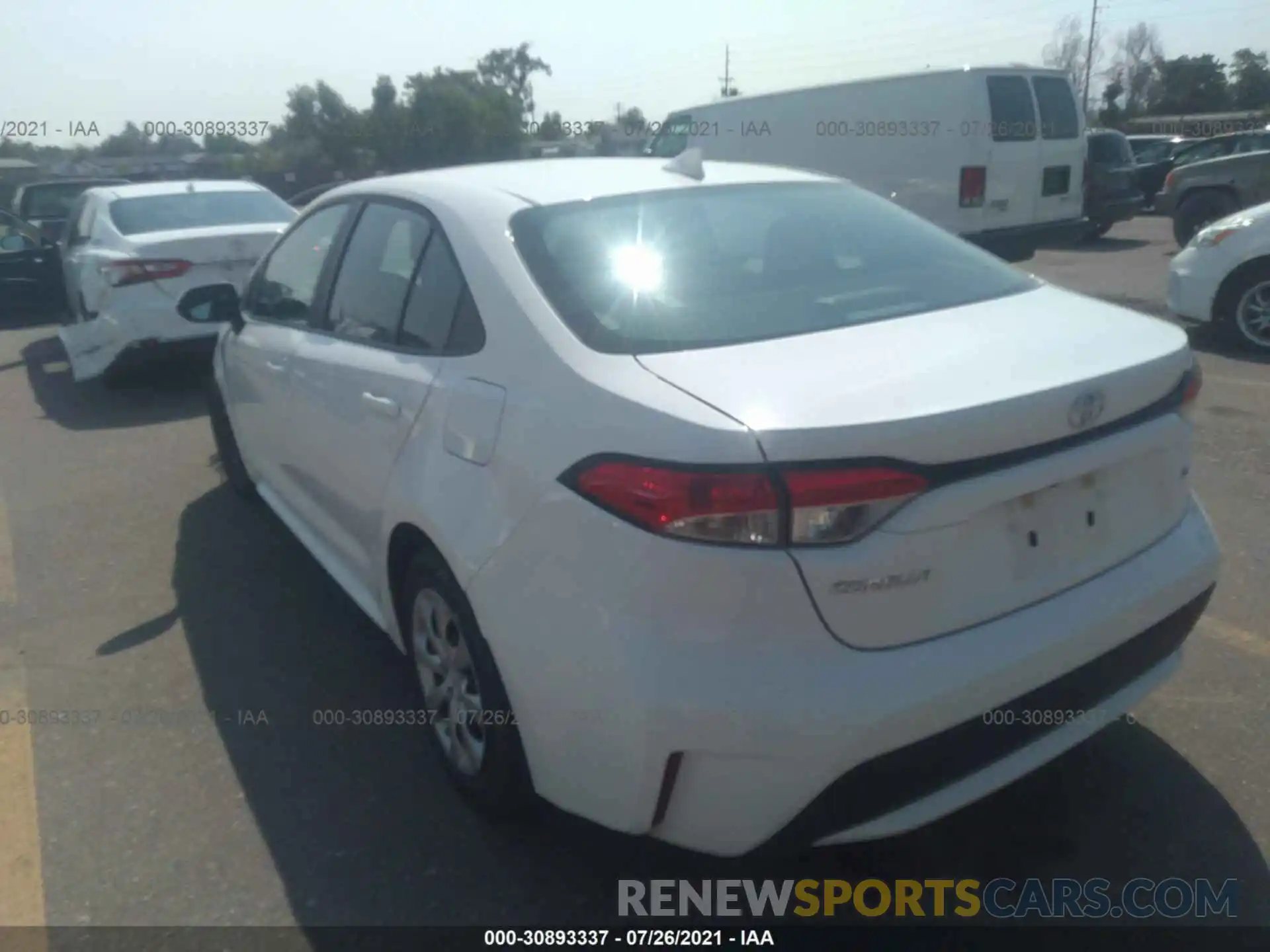 3 Photograph of a damaged car 5YFEPMAE7MP209072 TOYOTA COROLLA 2021