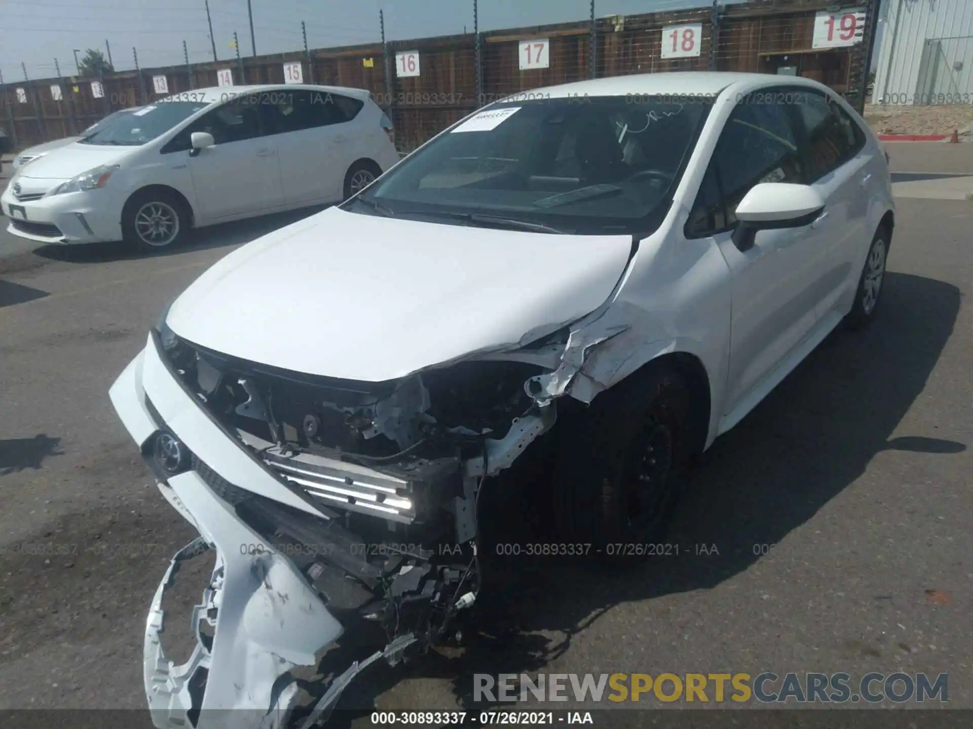 6 Photograph of a damaged car 5YFEPMAE7MP209072 TOYOTA COROLLA 2021