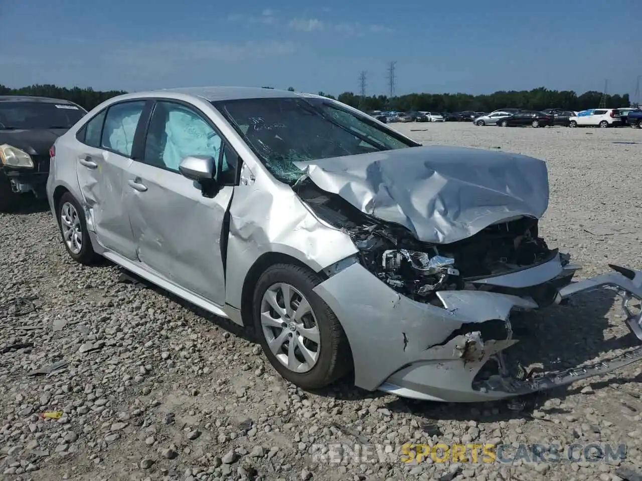 1 Photograph of a damaged car 5YFEPMAE7MP209864 TOYOTA COROLLA 2021