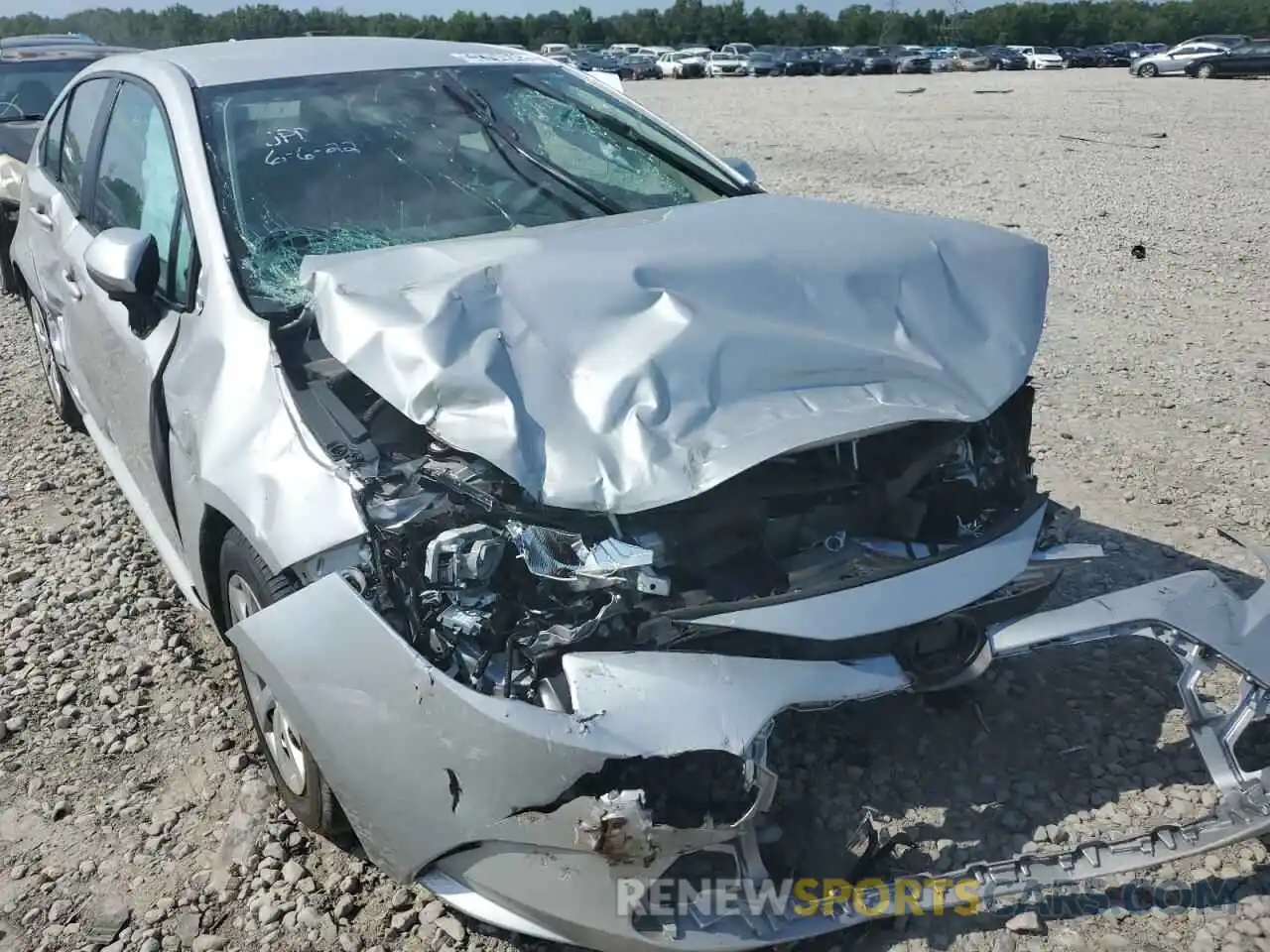 9 Photograph of a damaged car 5YFEPMAE7MP209864 TOYOTA COROLLA 2021