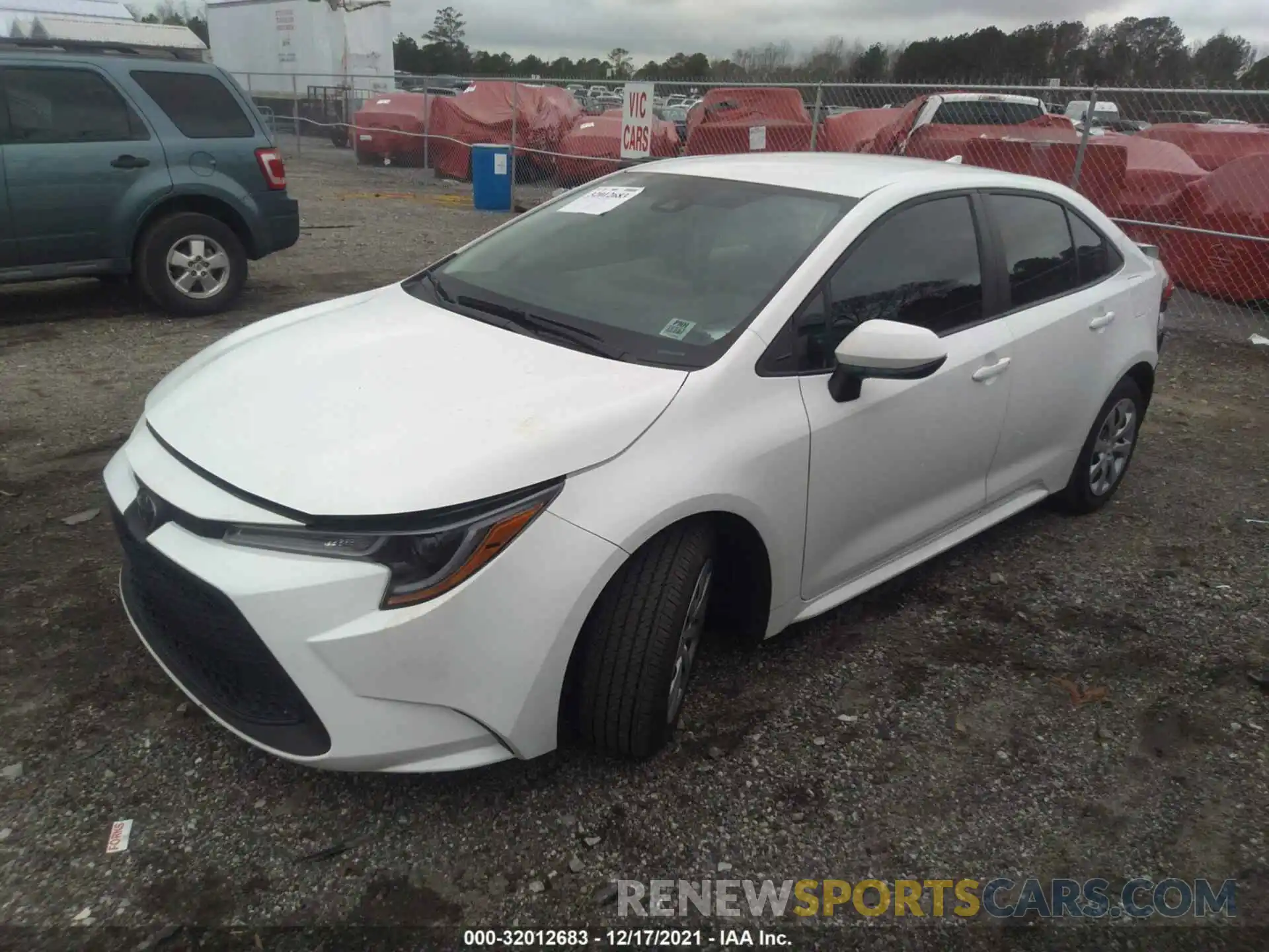 2 Photograph of a damaged car 5YFEPMAE7MP209945 TOYOTA COROLLA 2021