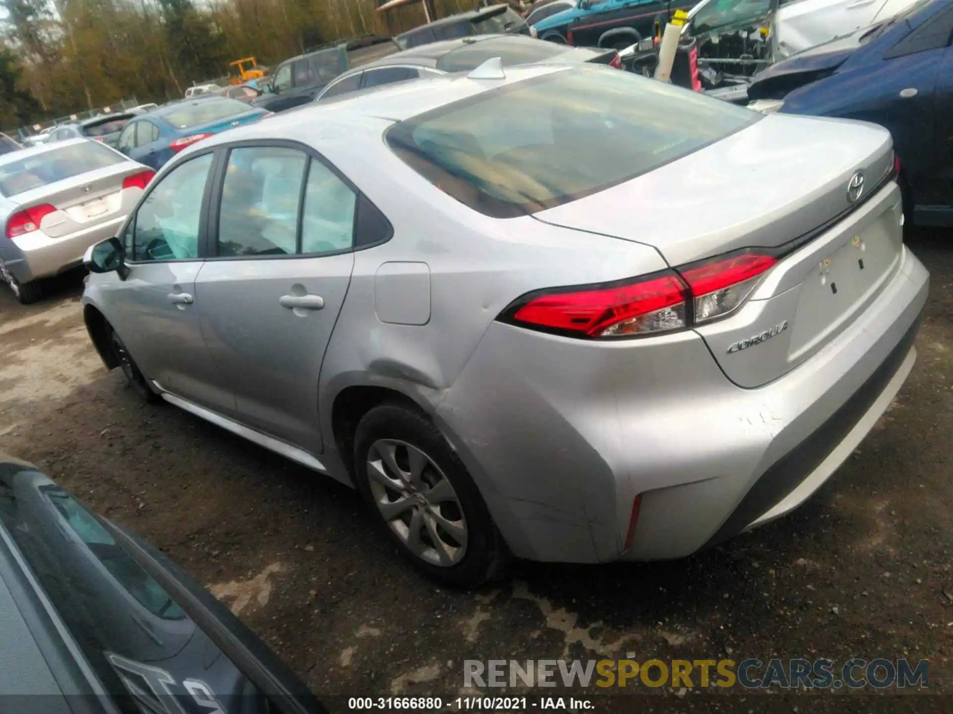 3 Photograph of a damaged car 5YFEPMAE7MP210013 TOYOTA COROLLA 2021