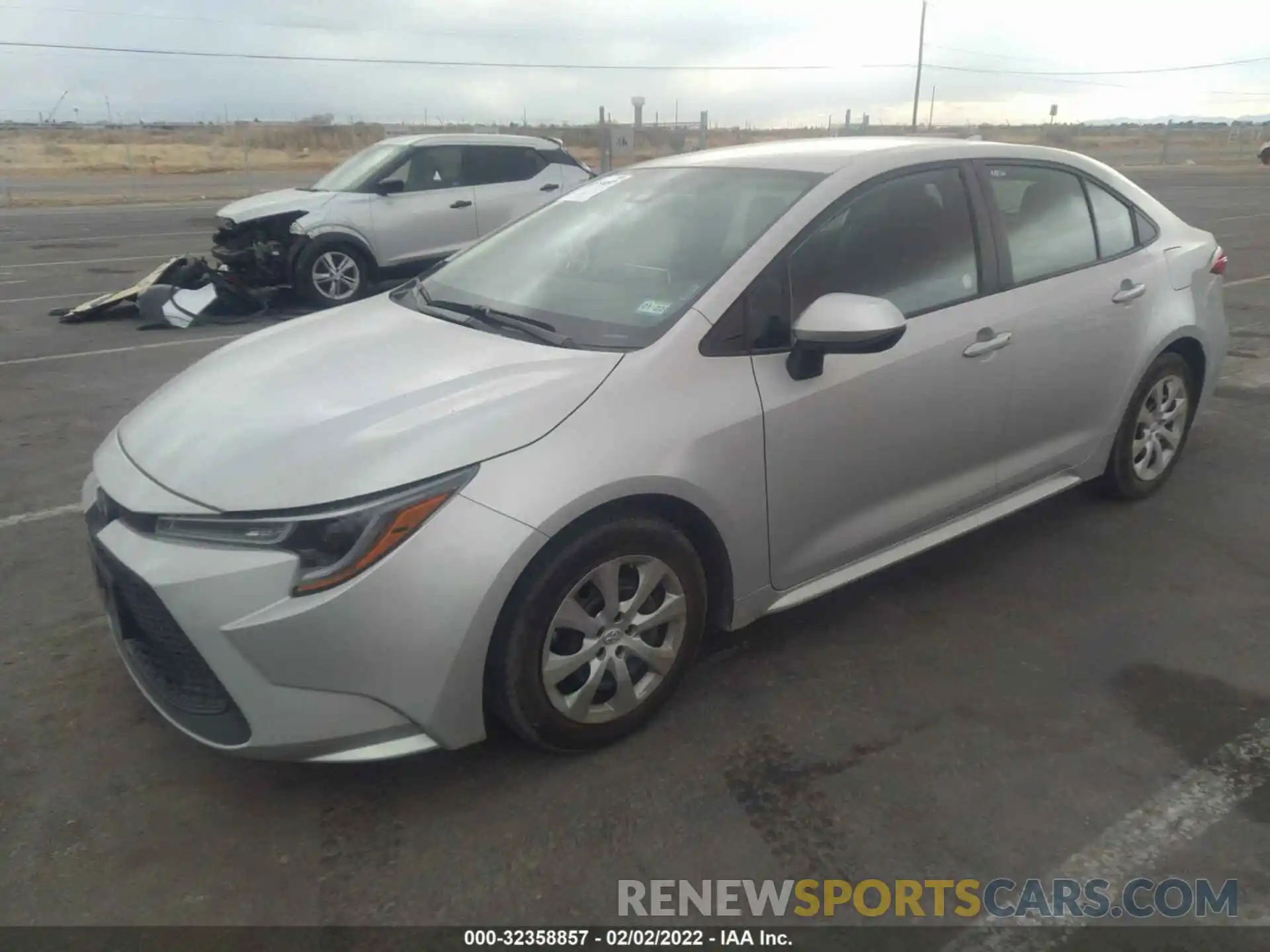 2 Photograph of a damaged car 5YFEPMAE7MP214353 TOYOTA COROLLA 2021