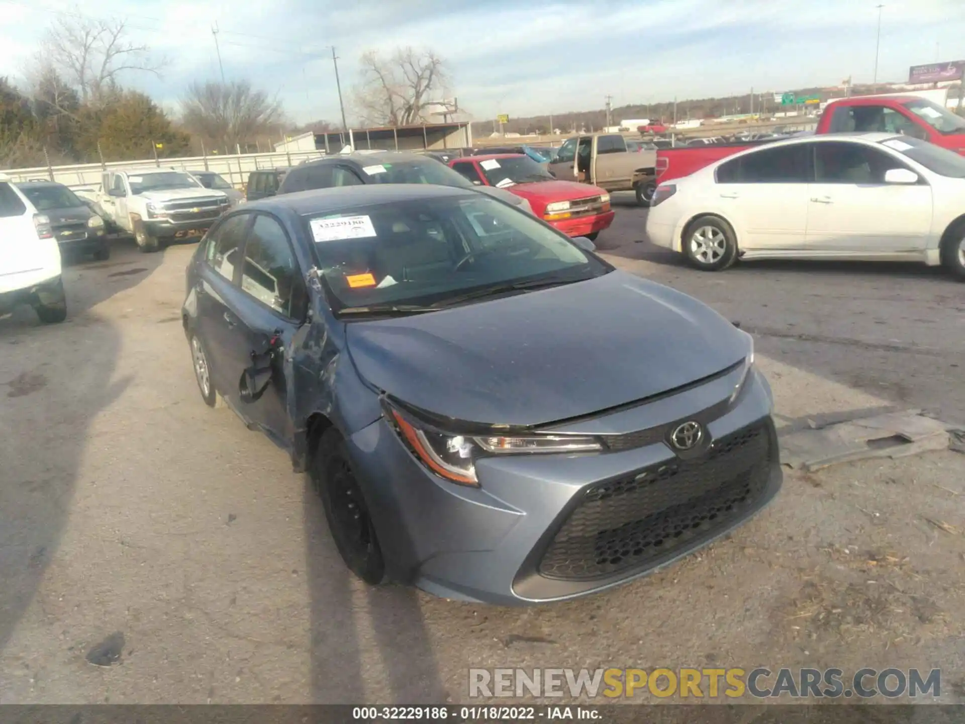 1 Photograph of a damaged car 5YFEPMAE7MP214479 TOYOTA COROLLA 2021