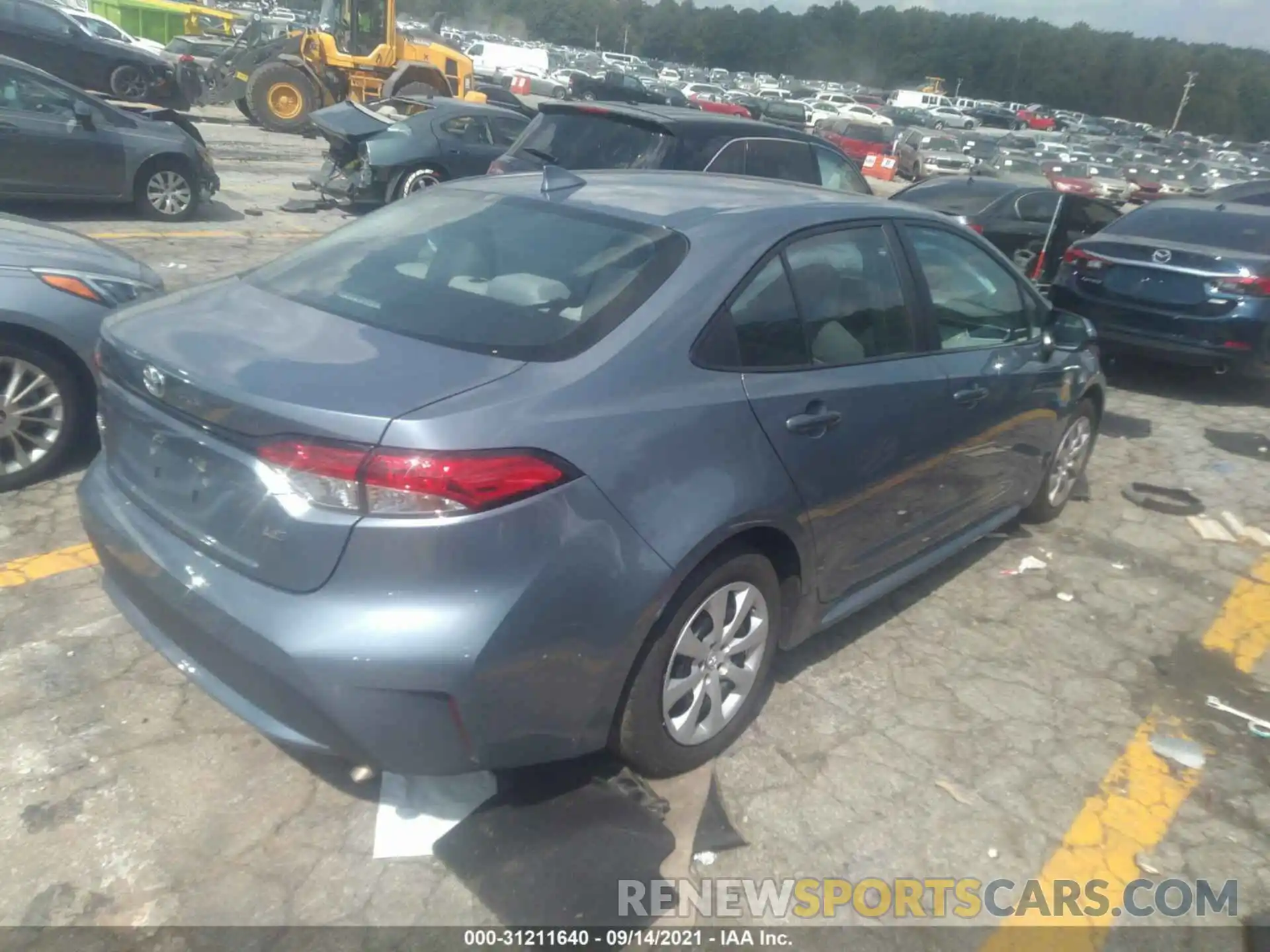 4 Photograph of a damaged car 5YFEPMAE7MP215051 TOYOTA COROLLA 2021