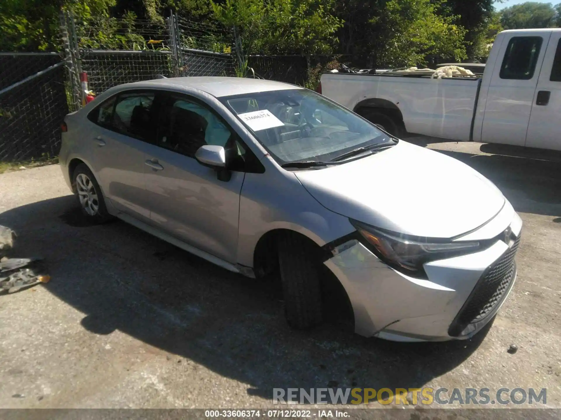 1 Photograph of a damaged car 5YFEPMAE7MP216037 TOYOTA COROLLA 2021