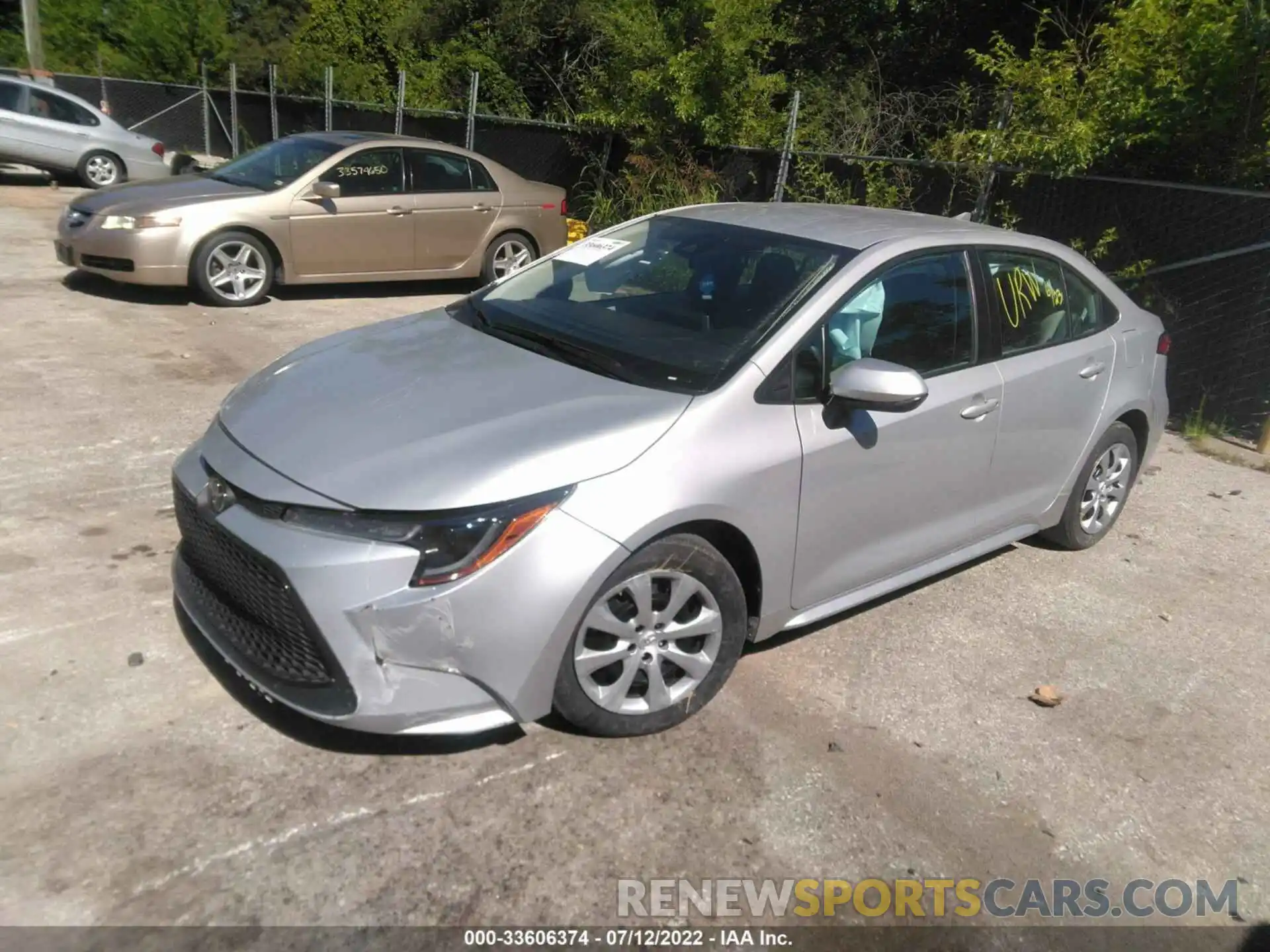 2 Photograph of a damaged car 5YFEPMAE7MP216037 TOYOTA COROLLA 2021