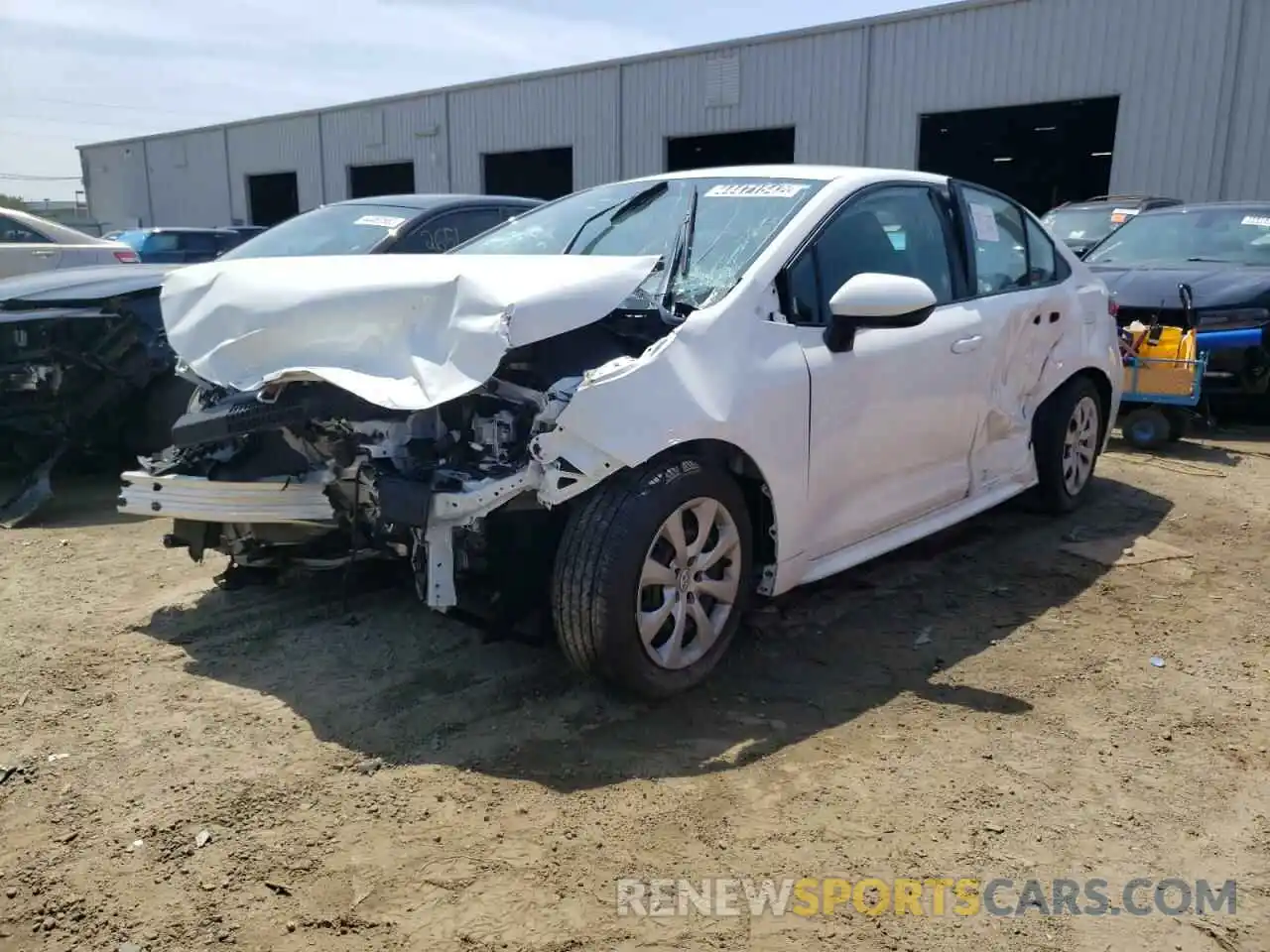 2 Photograph of a damaged car 5YFEPMAE7MP216121 TOYOTA COROLLA 2021