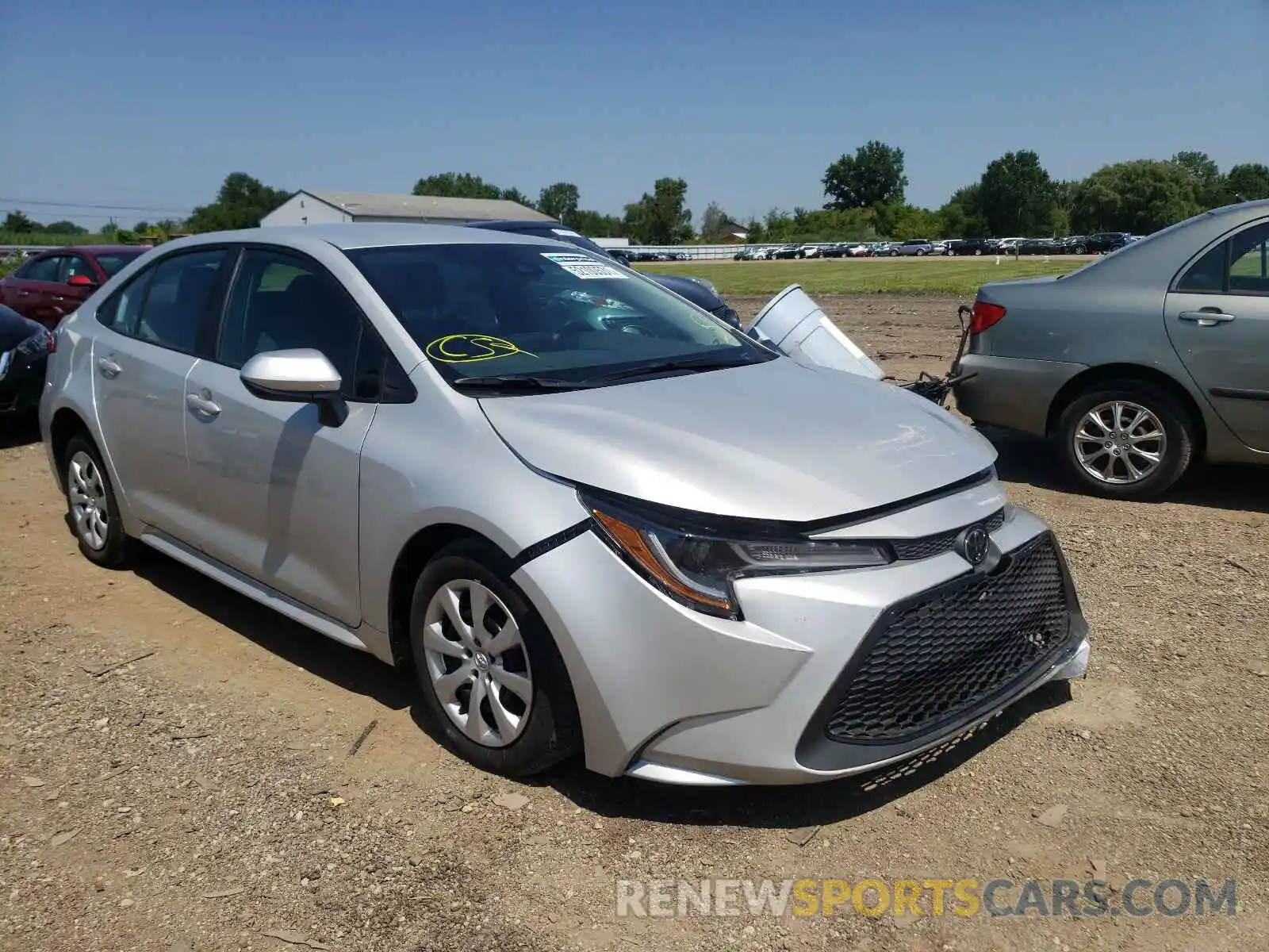 1 Photograph of a damaged car 5YFEPMAE7MP216880 TOYOTA COROLLA 2021