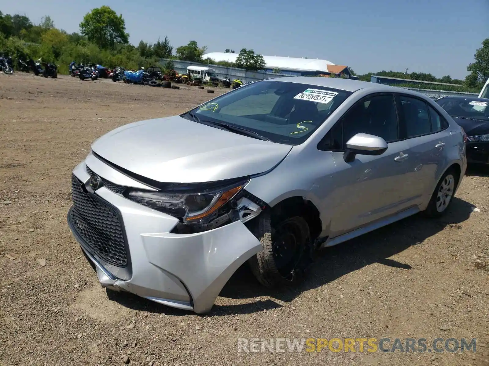 2 Photograph of a damaged car 5YFEPMAE7MP216880 TOYOTA COROLLA 2021