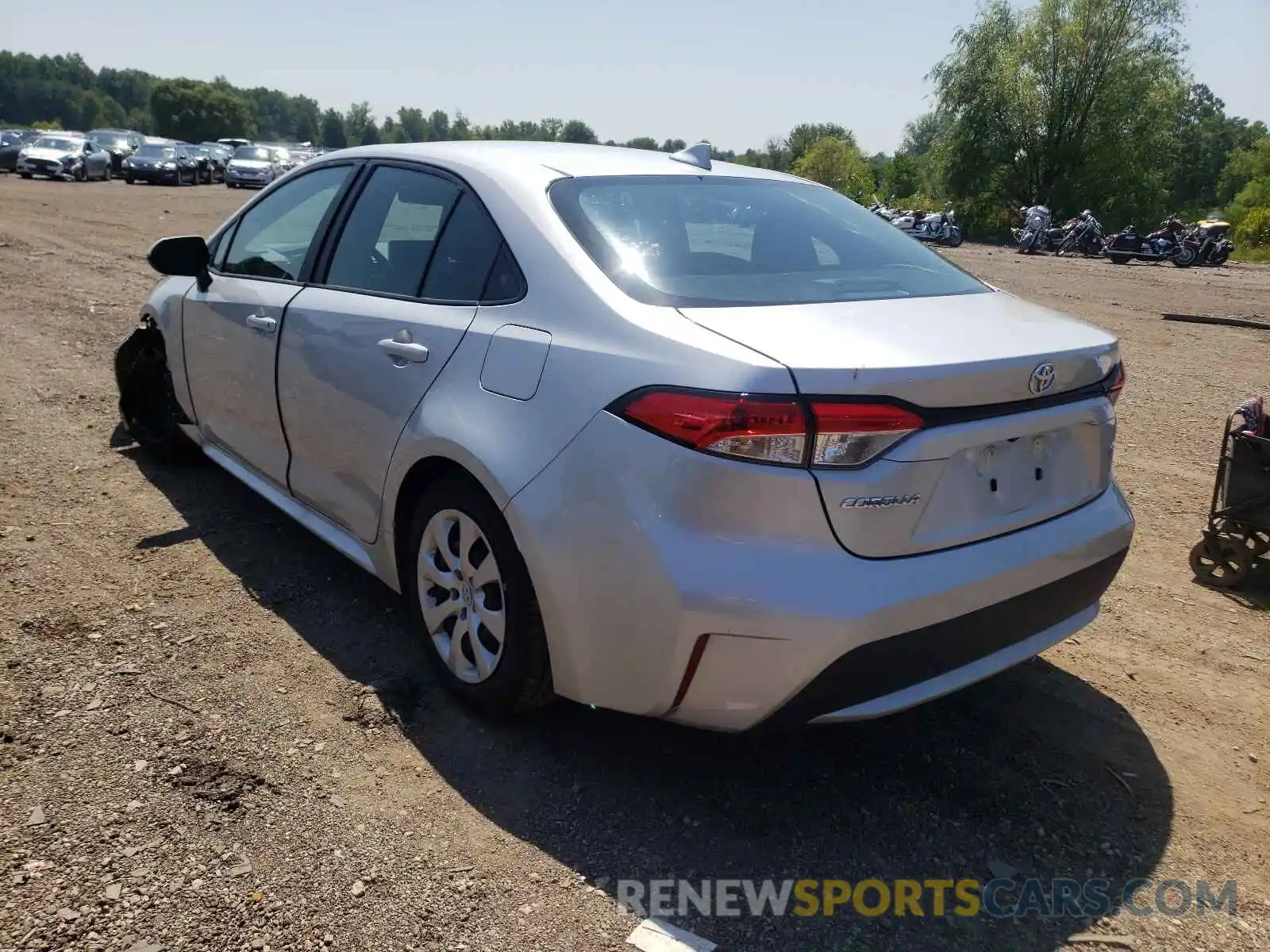 3 Photograph of a damaged car 5YFEPMAE7MP216880 TOYOTA COROLLA 2021