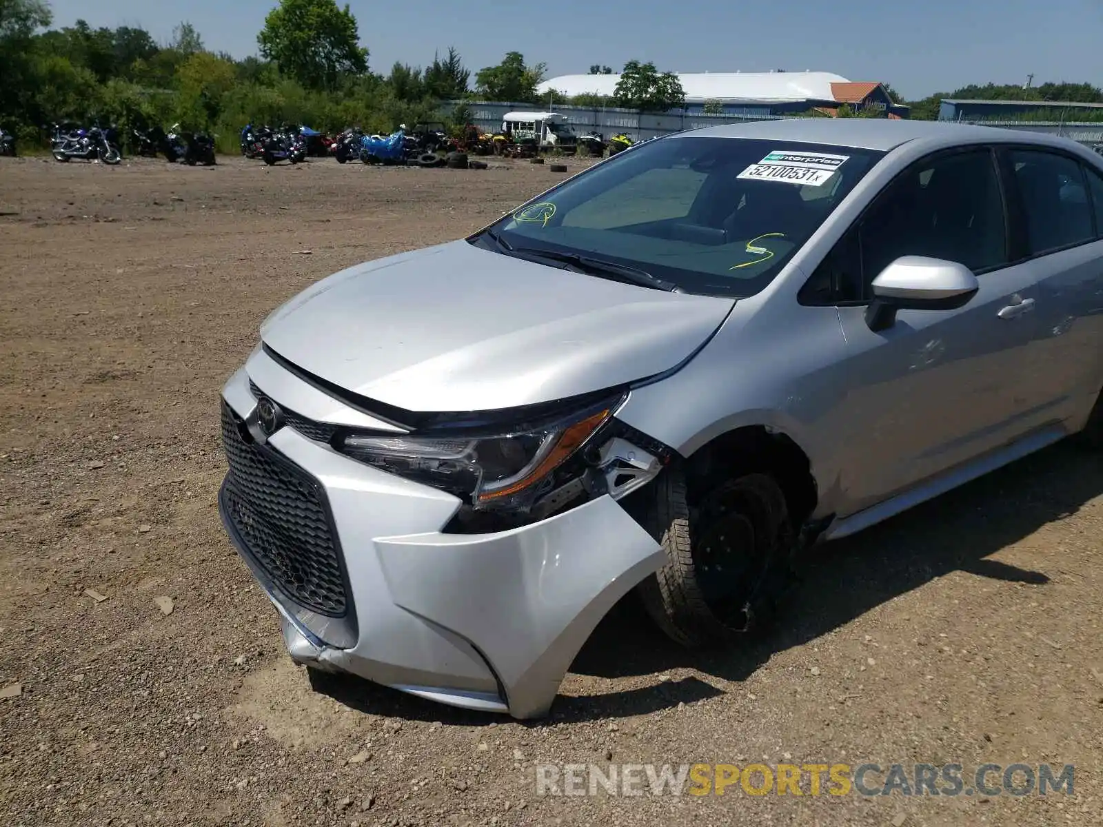 9 Photograph of a damaged car 5YFEPMAE7MP216880 TOYOTA COROLLA 2021