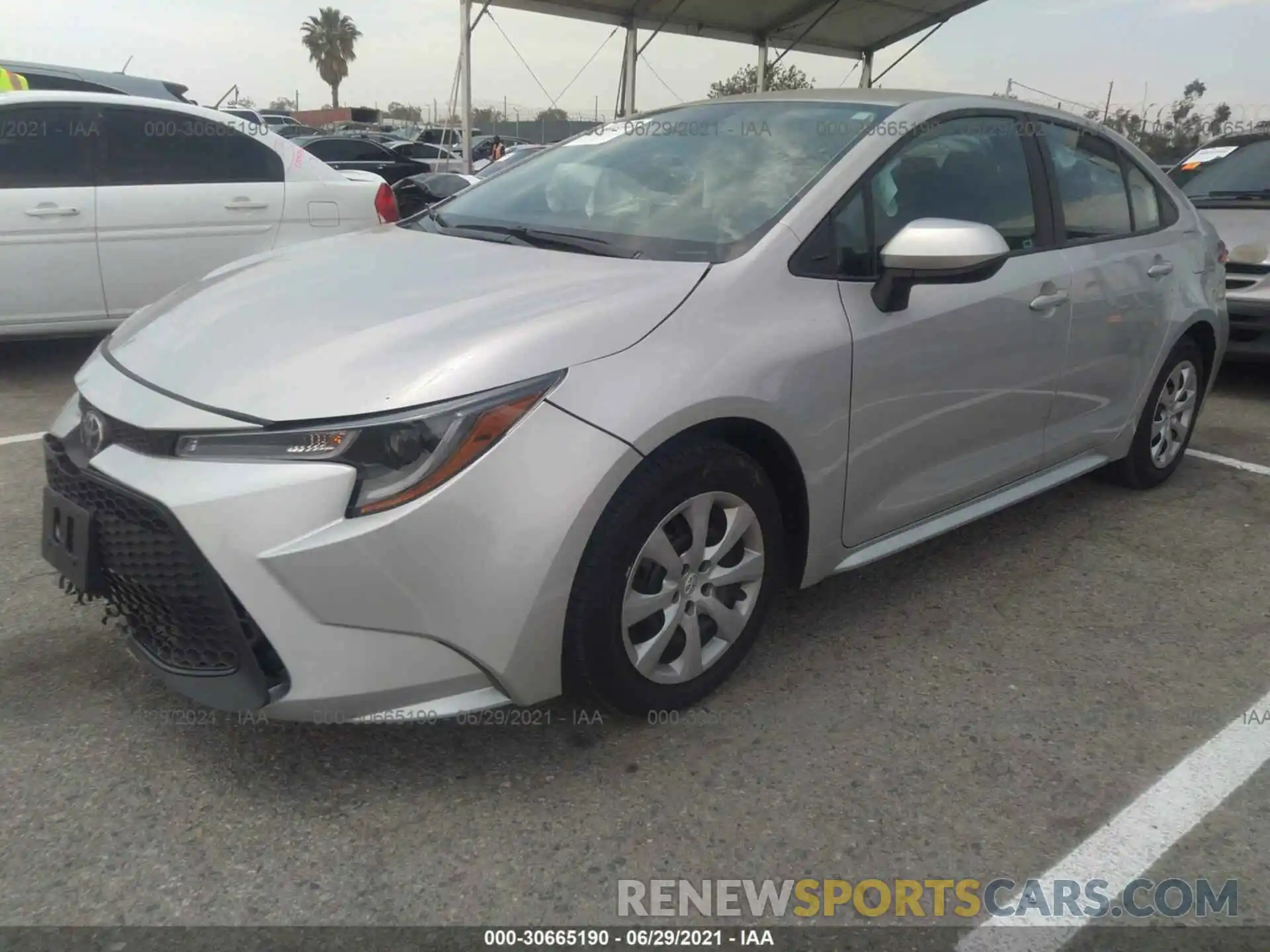 2 Photograph of a damaged car 5YFEPMAE7MP217530 TOYOTA COROLLA 2021