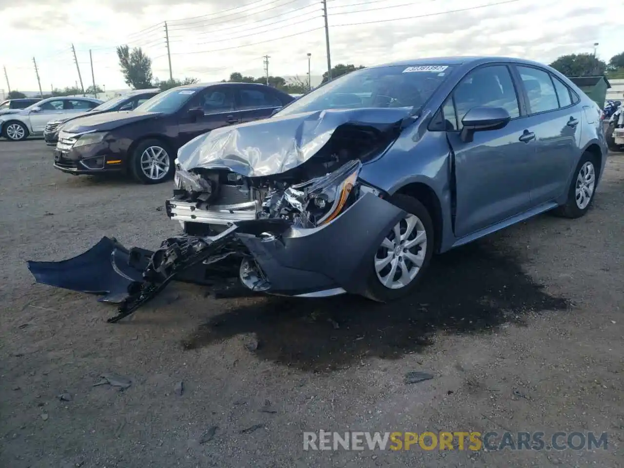 2 Photograph of a damaged car 5YFEPMAE7MP217608 TOYOTA COROLLA 2021