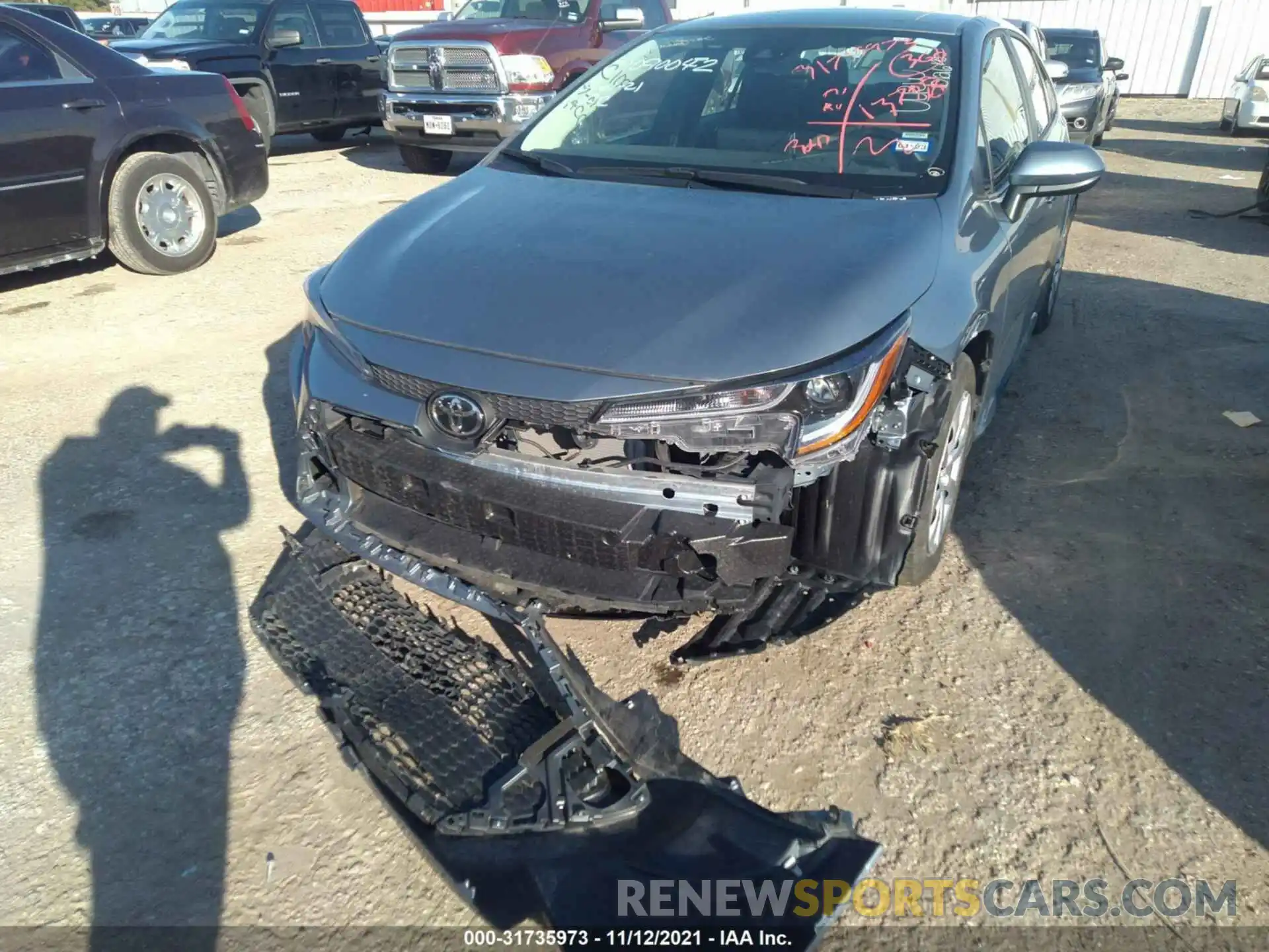 6 Photograph of a damaged car 5YFEPMAE7MP218015 TOYOTA COROLLA 2021