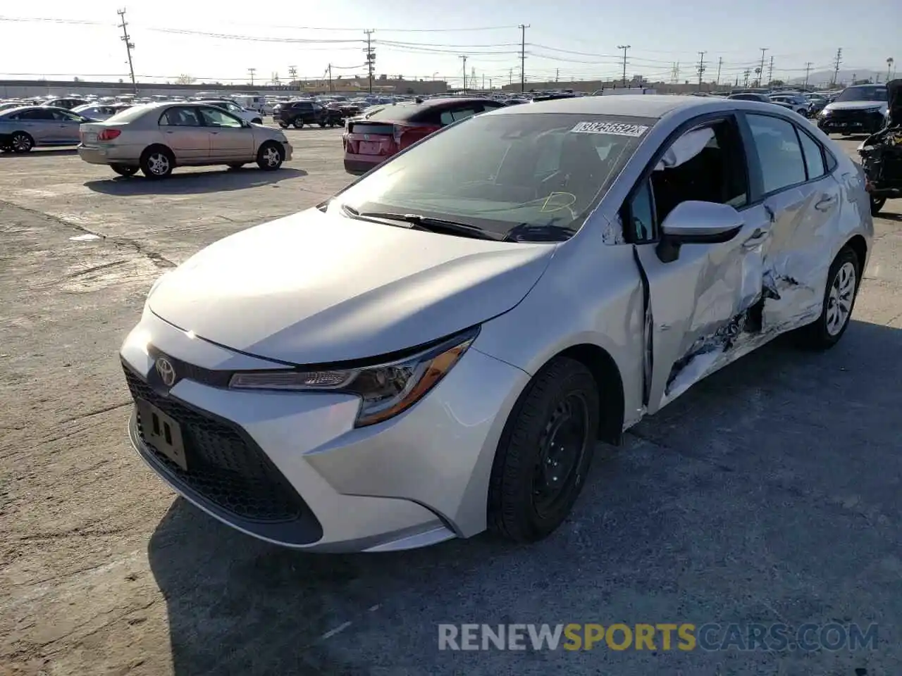 2 Photograph of a damaged car 5YFEPMAE7MP218032 TOYOTA COROLLA 2021