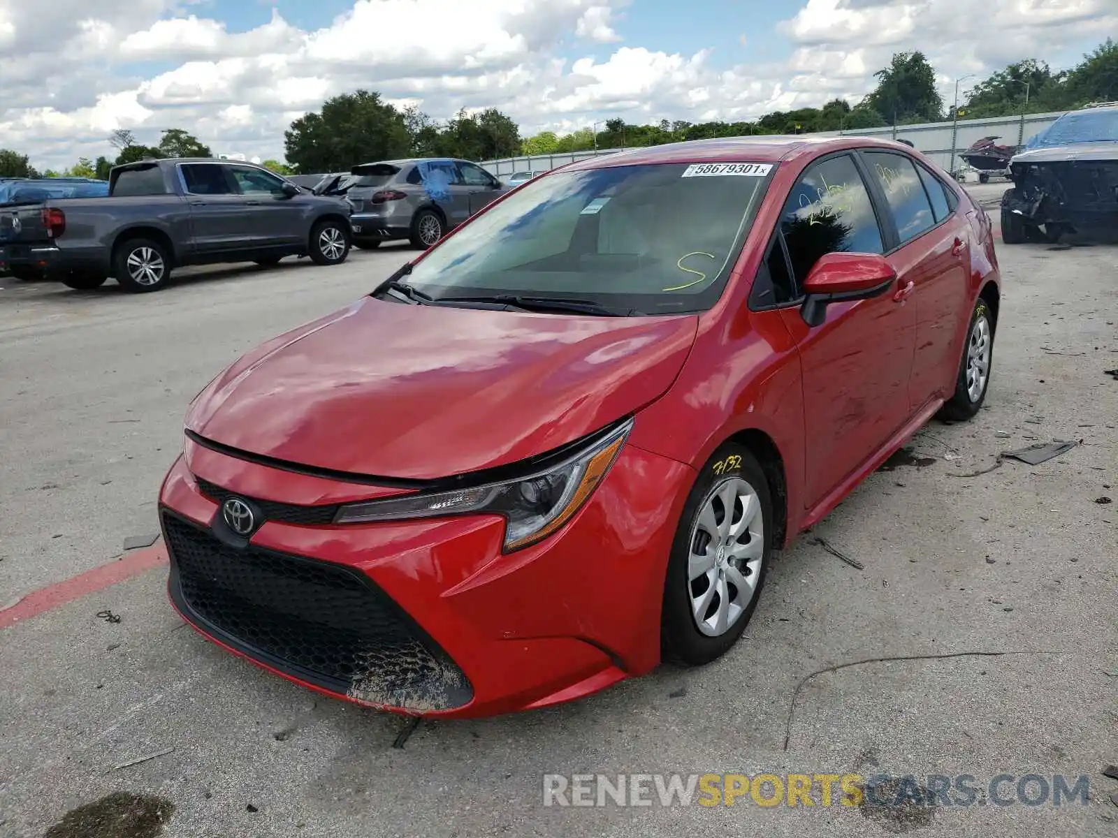 2 Photograph of a damaged car 5YFEPMAE7MP218242 TOYOTA COROLLA 2021