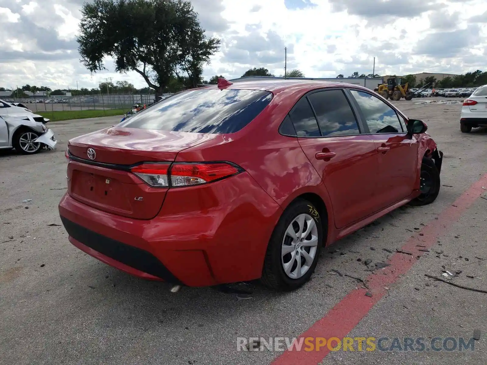 4 Photograph of a damaged car 5YFEPMAE7MP218242 TOYOTA COROLLA 2021