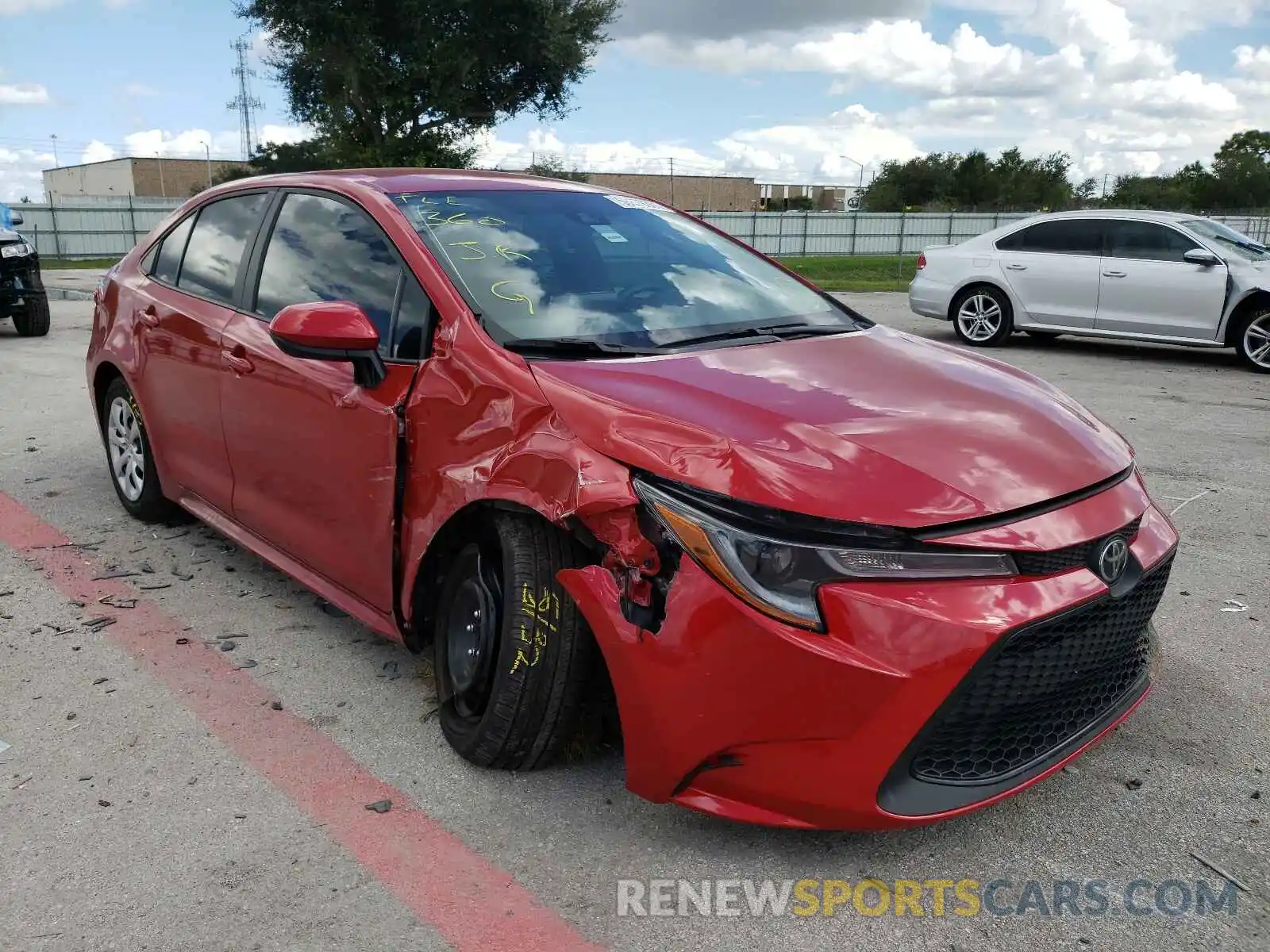 9 Photograph of a damaged car 5YFEPMAE7MP218242 TOYOTA COROLLA 2021