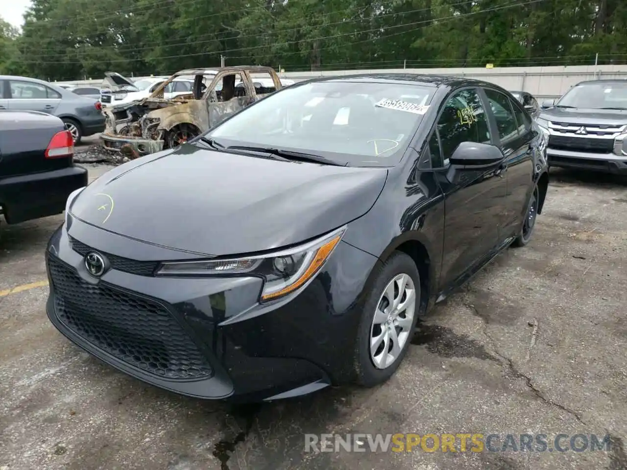 2 Photograph of a damaged car 5YFEPMAE7MP218421 TOYOTA COROLLA 2021