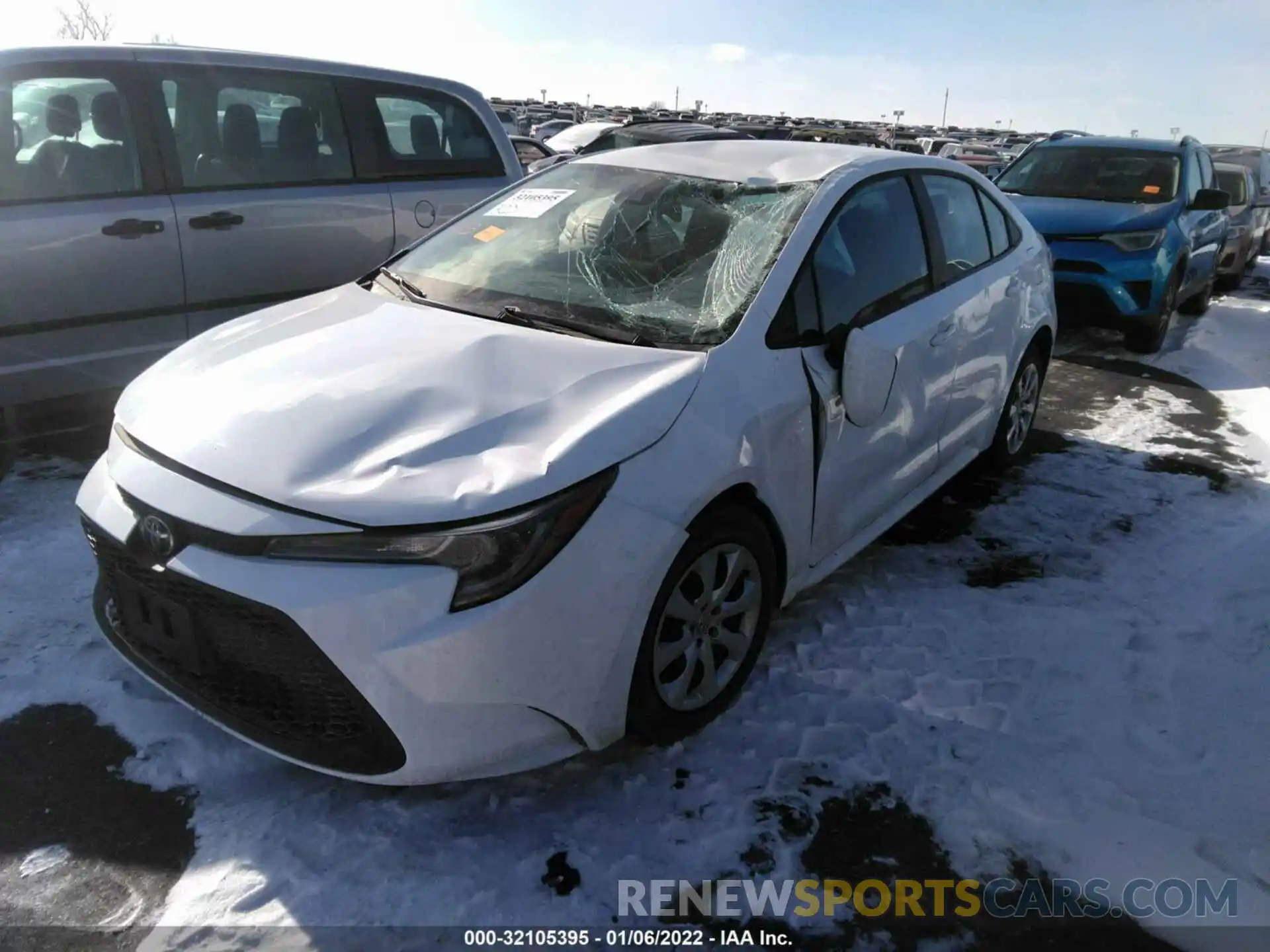 2 Photograph of a damaged car 5YFEPMAE7MP220136 TOYOTA COROLLA 2021