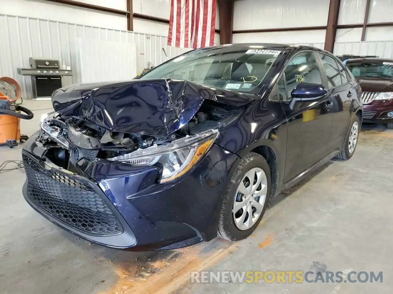 2 Photograph of a damaged car 5YFEPMAE7MP221223 TOYOTA COROLLA 2021