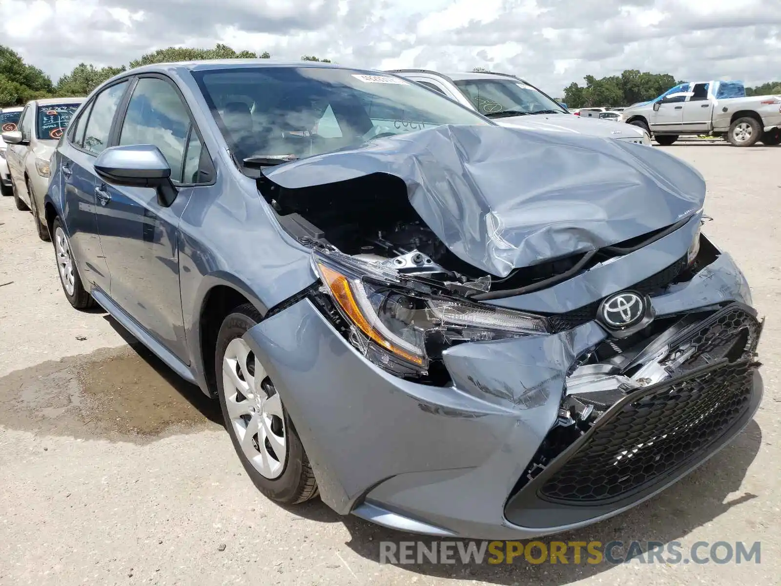 1 Photograph of a damaged car 5YFEPMAE7MP222579 TOYOTA COROLLA 2021