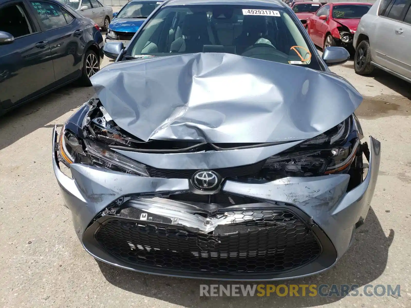 9 Photograph of a damaged car 5YFEPMAE7MP222579 TOYOTA COROLLA 2021