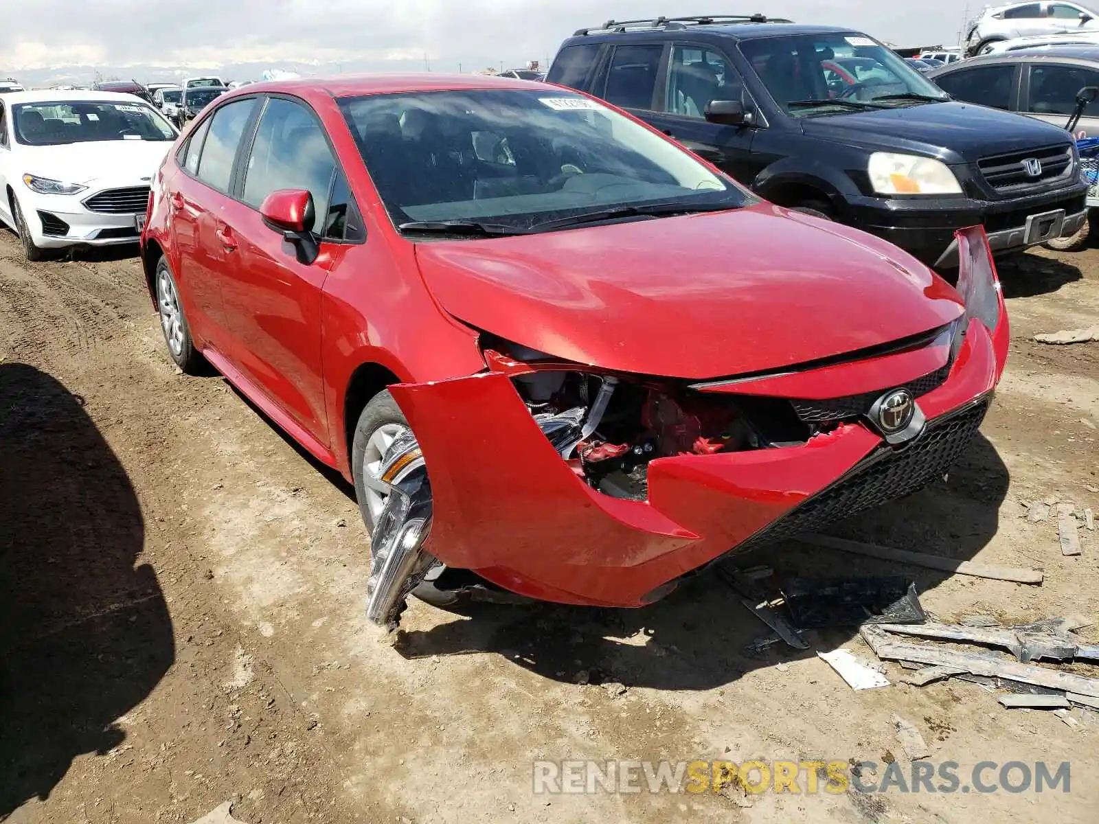 1 Photograph of a damaged car 5YFEPMAE7MP222758 TOYOTA COROLLA 2021