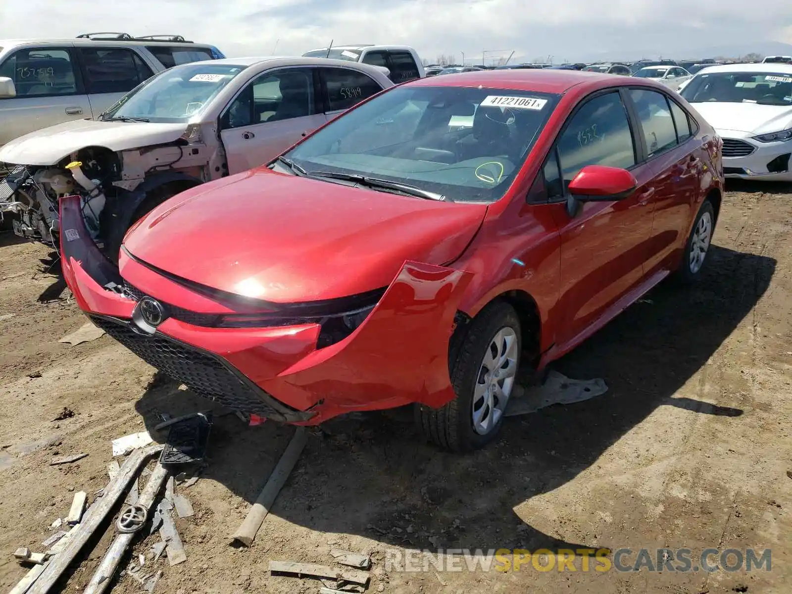 2 Photograph of a damaged car 5YFEPMAE7MP222758 TOYOTA COROLLA 2021