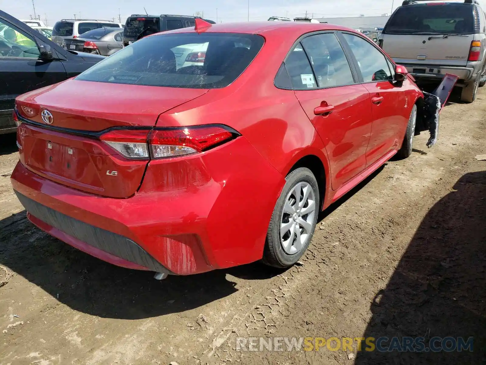 4 Photograph of a damaged car 5YFEPMAE7MP222758 TOYOTA COROLLA 2021