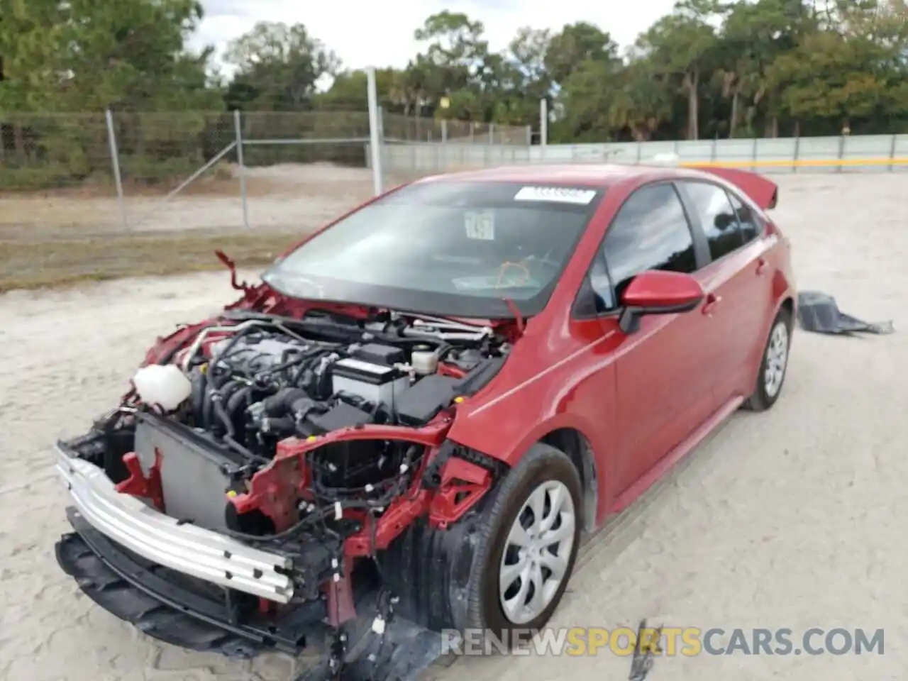 2 Photograph of a damaged car 5YFEPMAE7MP223599 TOYOTA COROLLA 2021