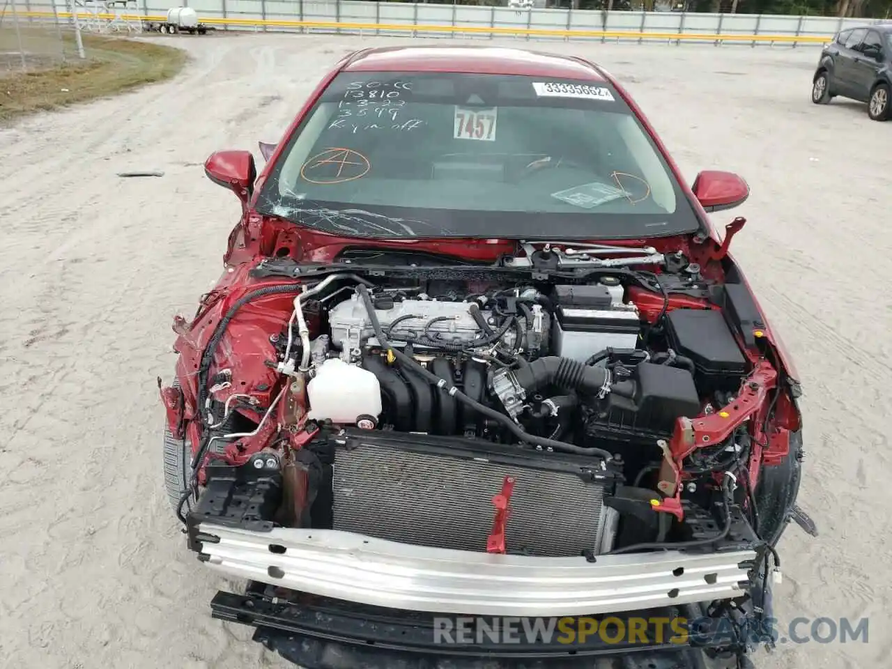 9 Photograph of a damaged car 5YFEPMAE7MP223599 TOYOTA COROLLA 2021