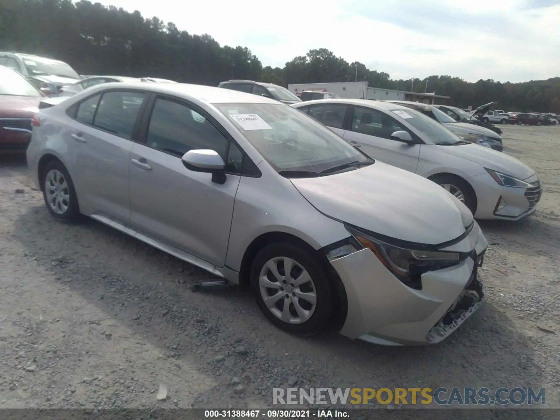 1 Photograph of a damaged car 5YFEPMAE7MP223800 TOYOTA COROLLA 2021