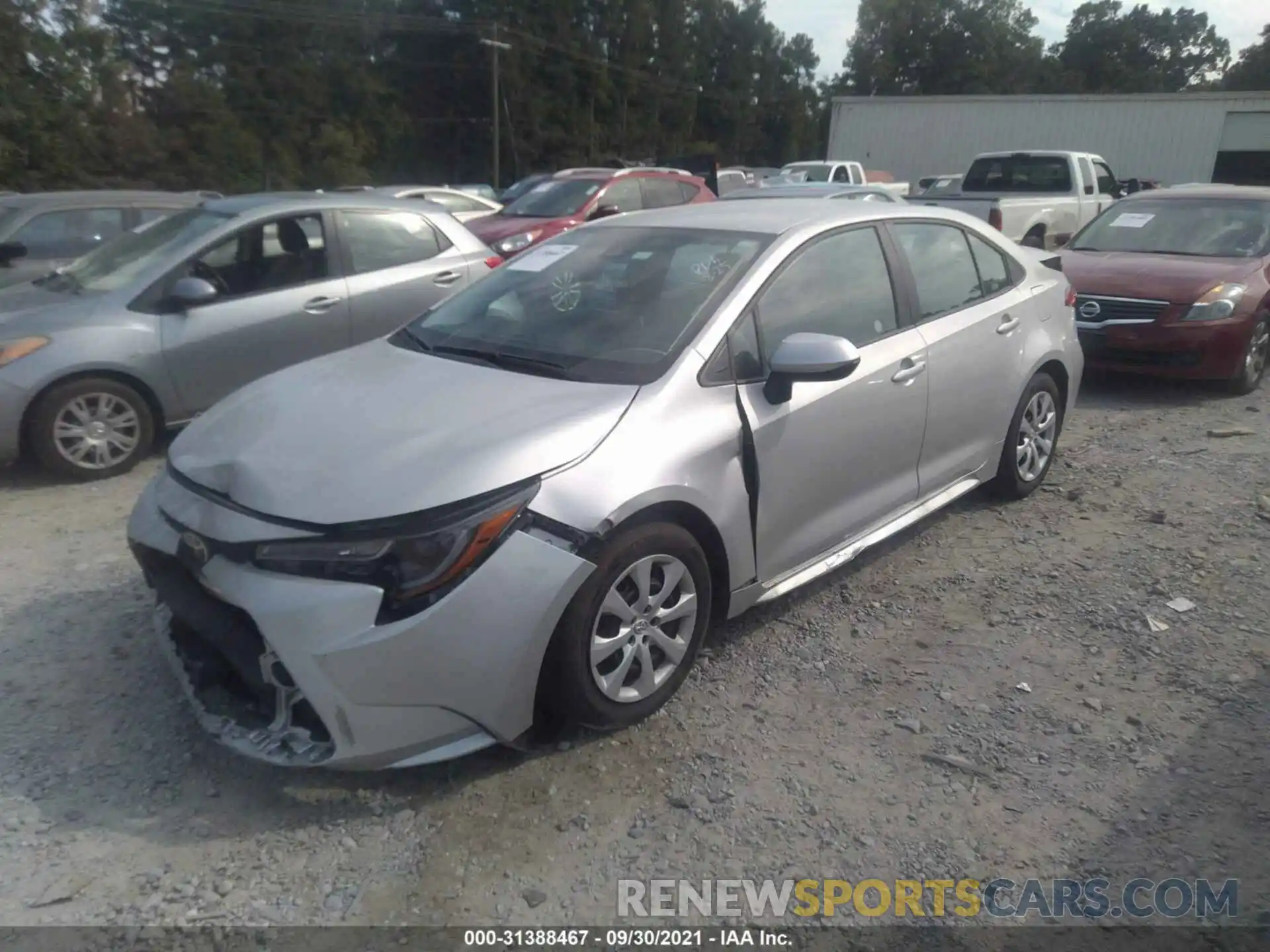 2 Photograph of a damaged car 5YFEPMAE7MP223800 TOYOTA COROLLA 2021