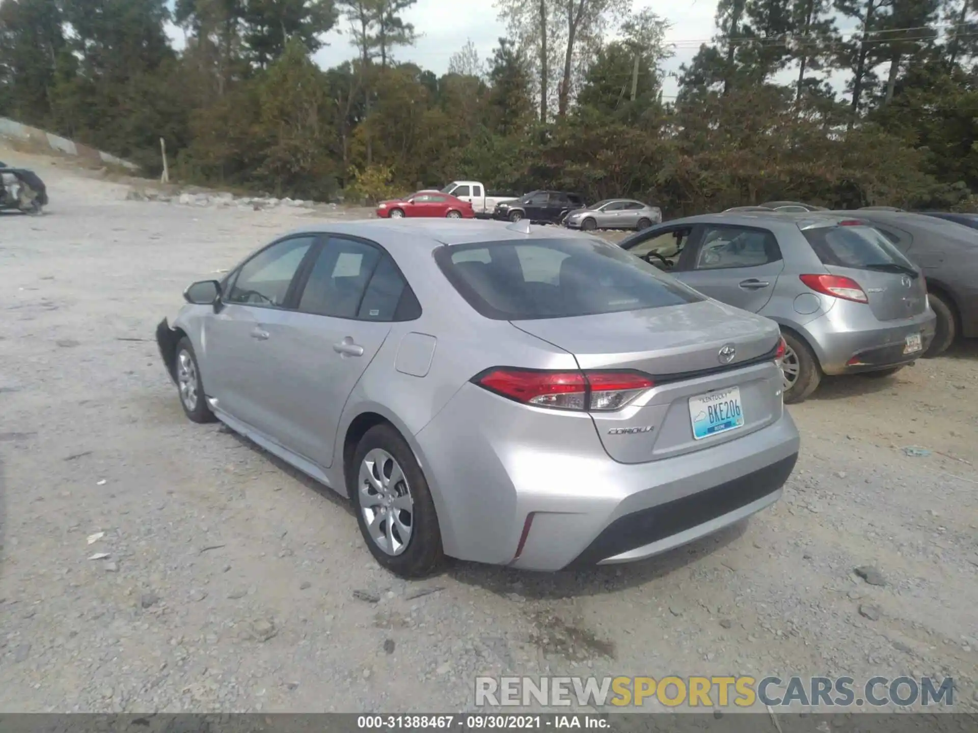 3 Photograph of a damaged car 5YFEPMAE7MP223800 TOYOTA COROLLA 2021